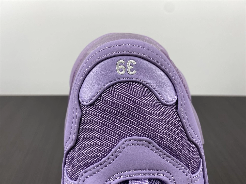 B*alenciaga Triple S Clear Sole Purple 544351W2GA Sporty 4596