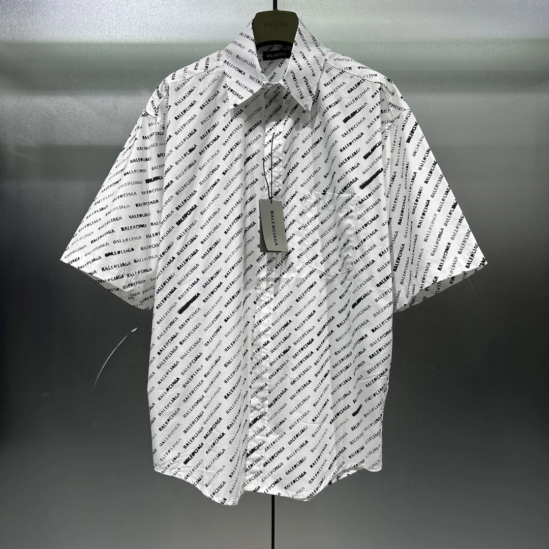Colorful B*alenciaga shirt Top Quality D17 20240518- 10424