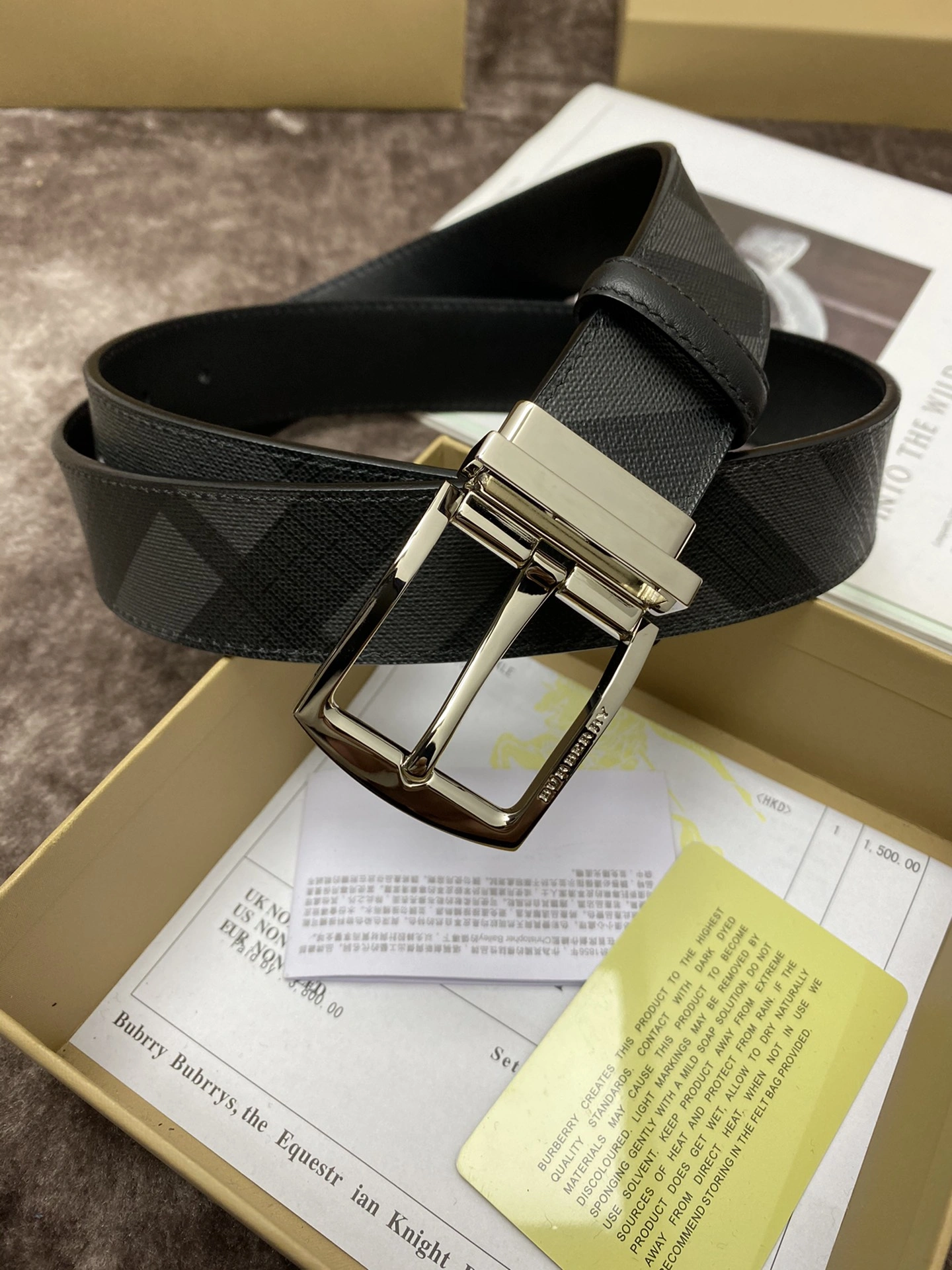 Comfortable B*urberrry Belts AT 20240802- 15595