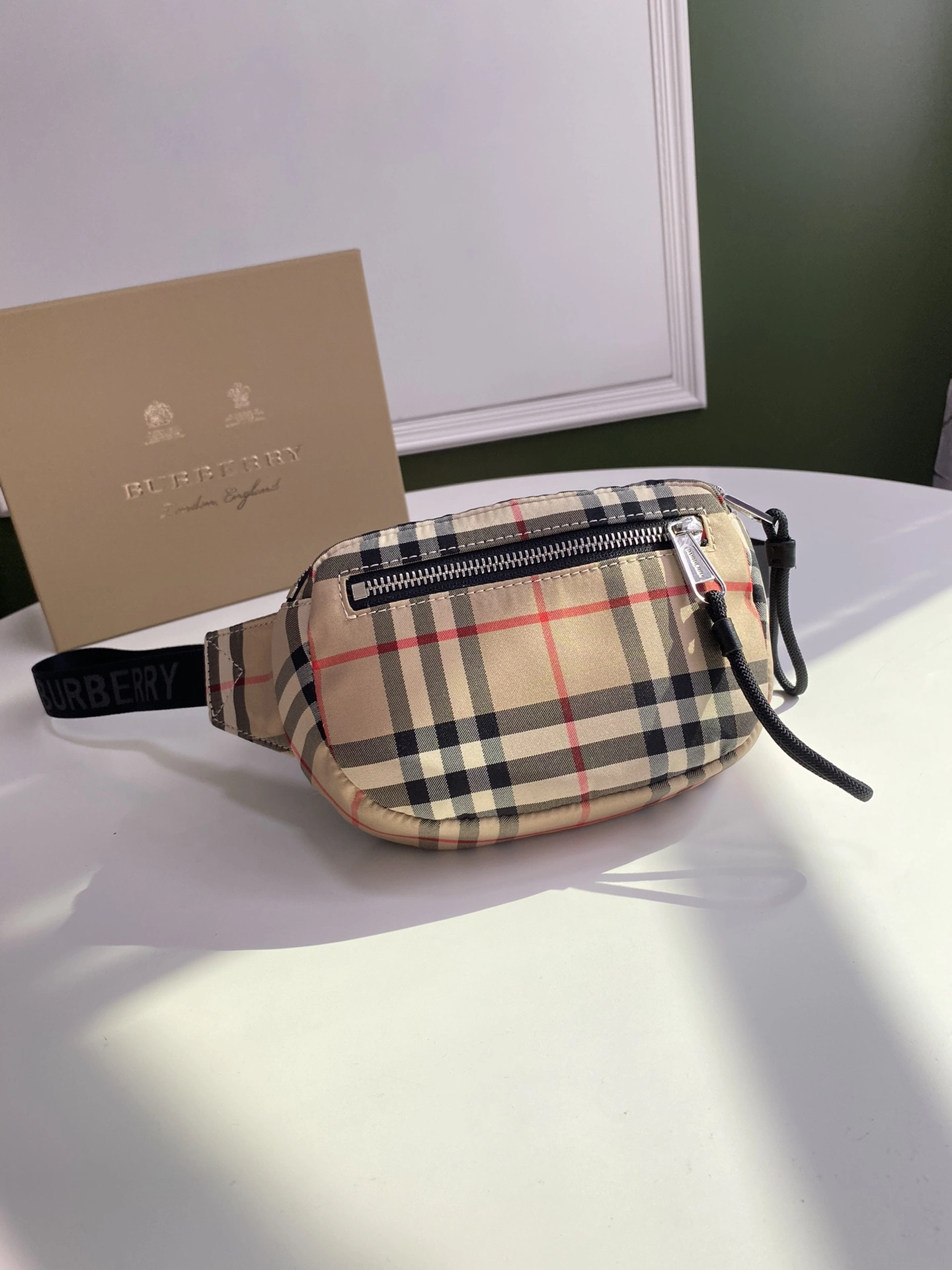 B*urberry Bag Top Quality 18.5*3.7*12.5cm Bright 9366
