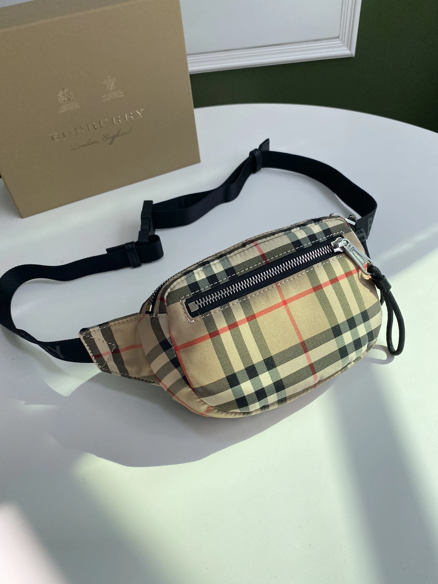 B*urberry Bag Top Quality 18.5*3.7*12.5cm Bright 9366