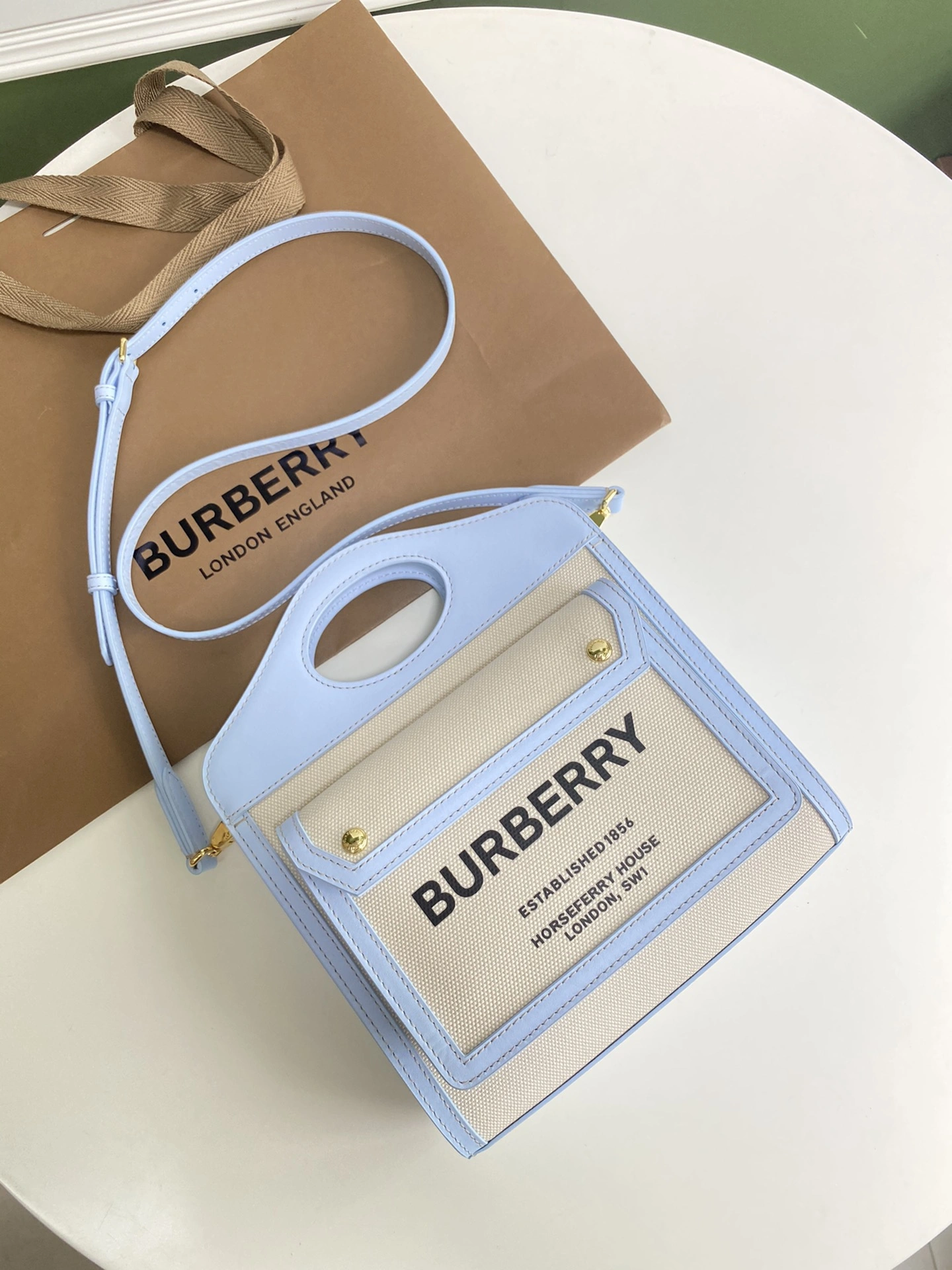 B*urberry Bag Top Quality 23 x 6 x 26.5cm Breathable 9391