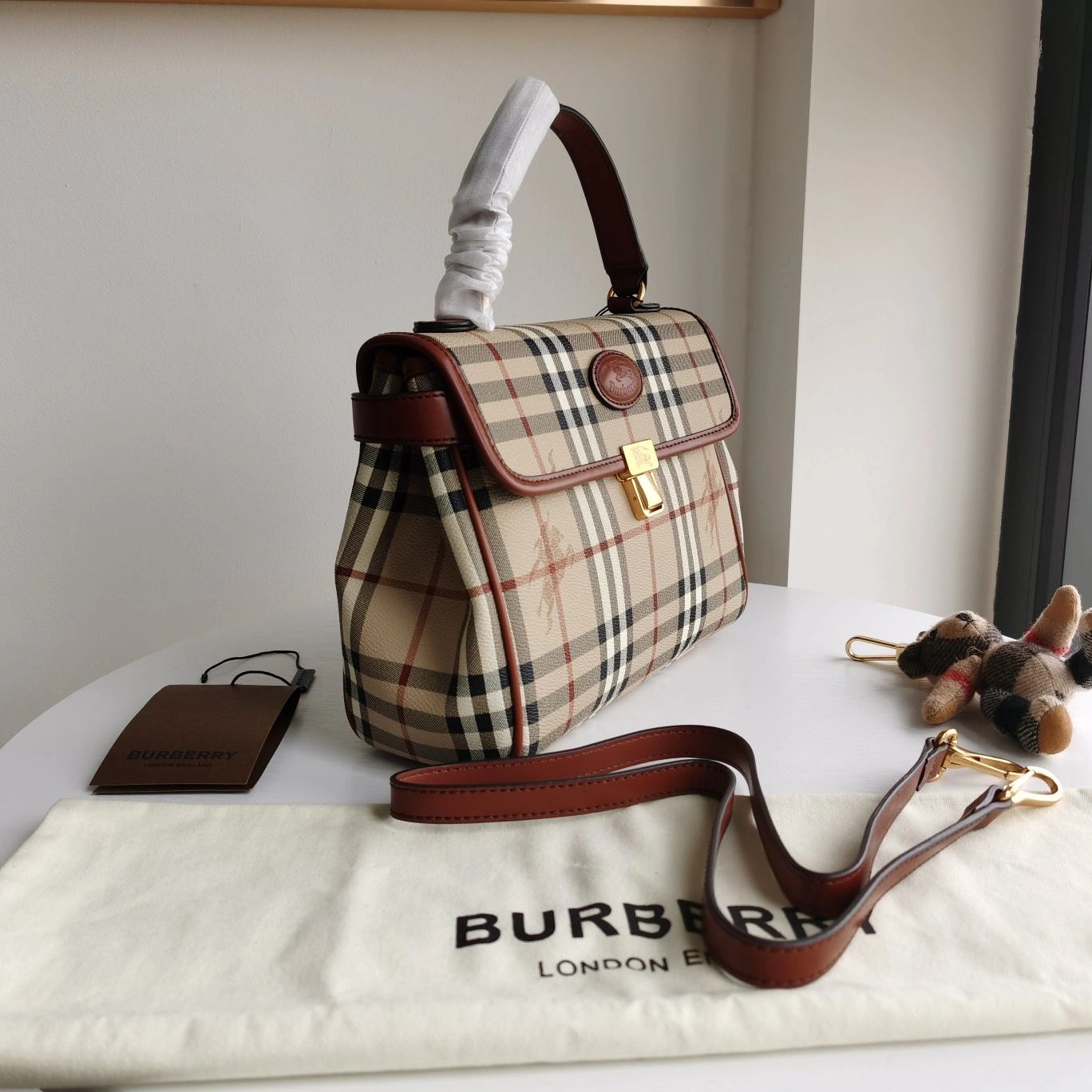 B*urberry Bag Top Quality 26*7*22cm Practical 9422