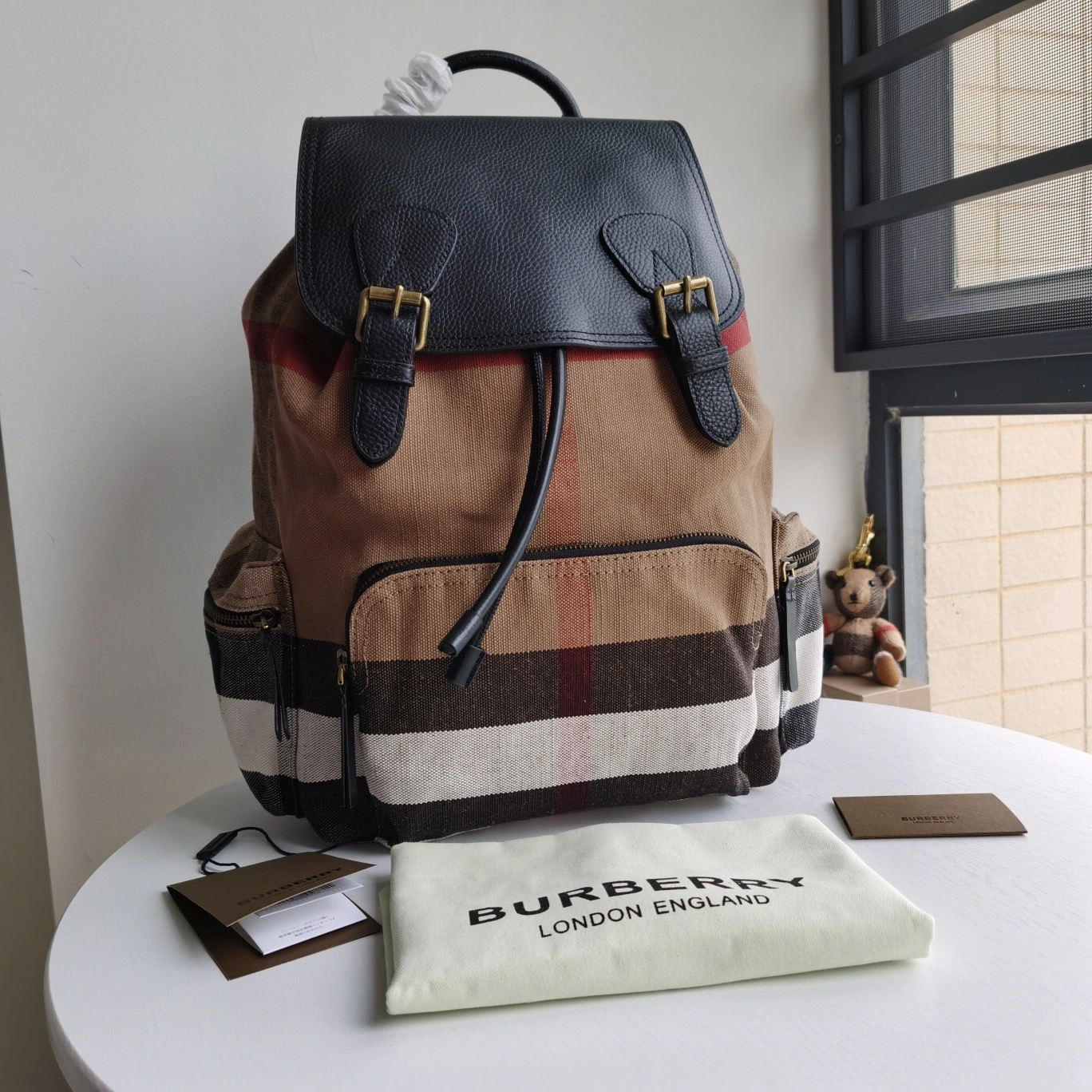 Sporty B*urberry Bag Top Quality 34*14*38cm 9413