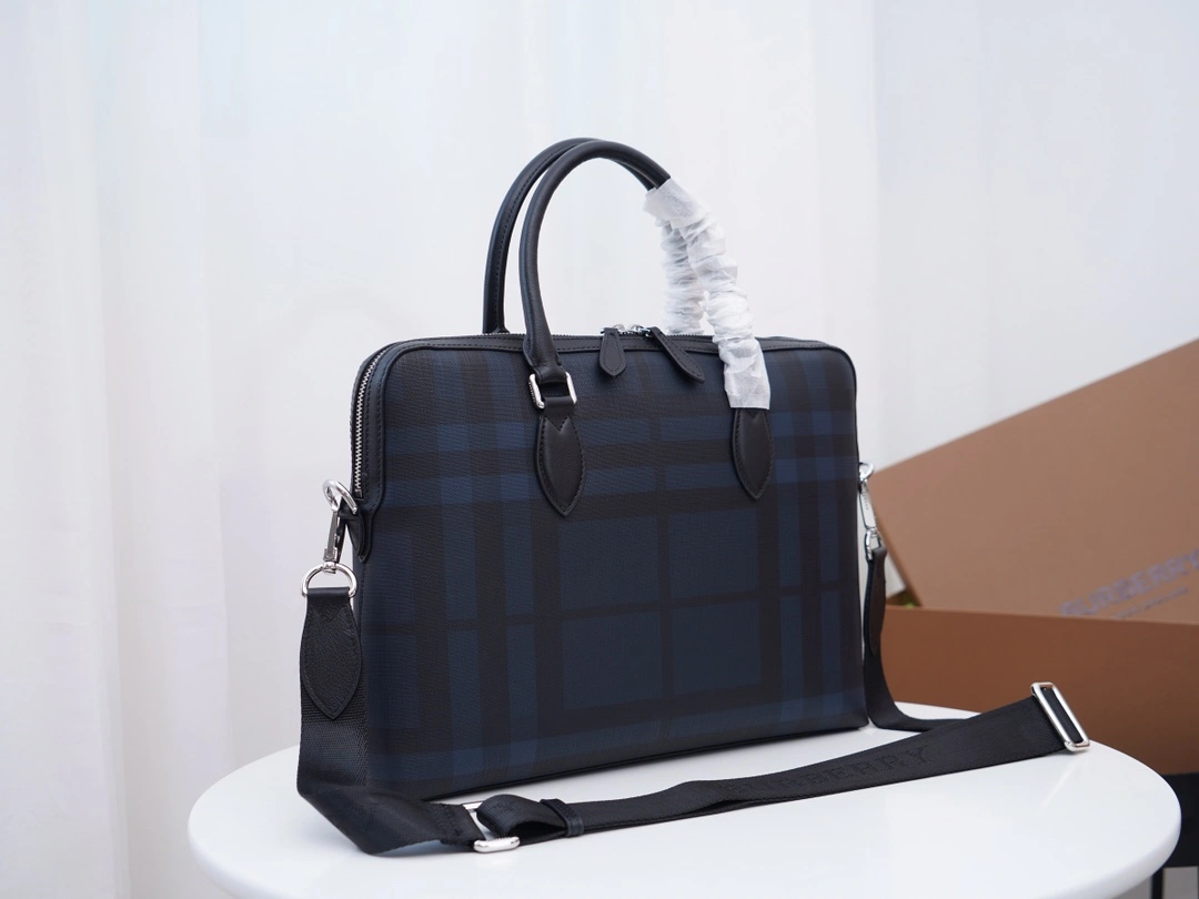 B*urberry Top Bag 37*27*7cm Versatile 9380