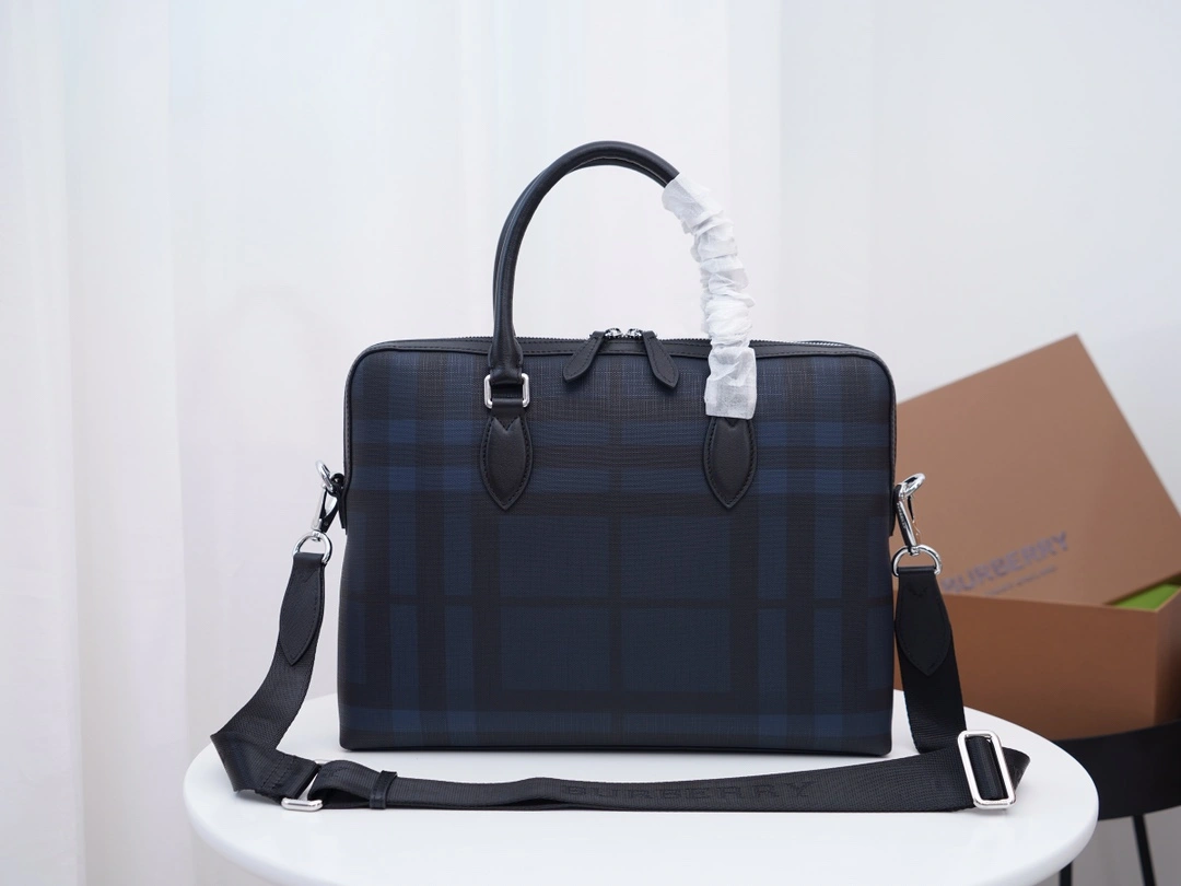 B*urberry Top Bag 37*27*7cm Versatile 9380