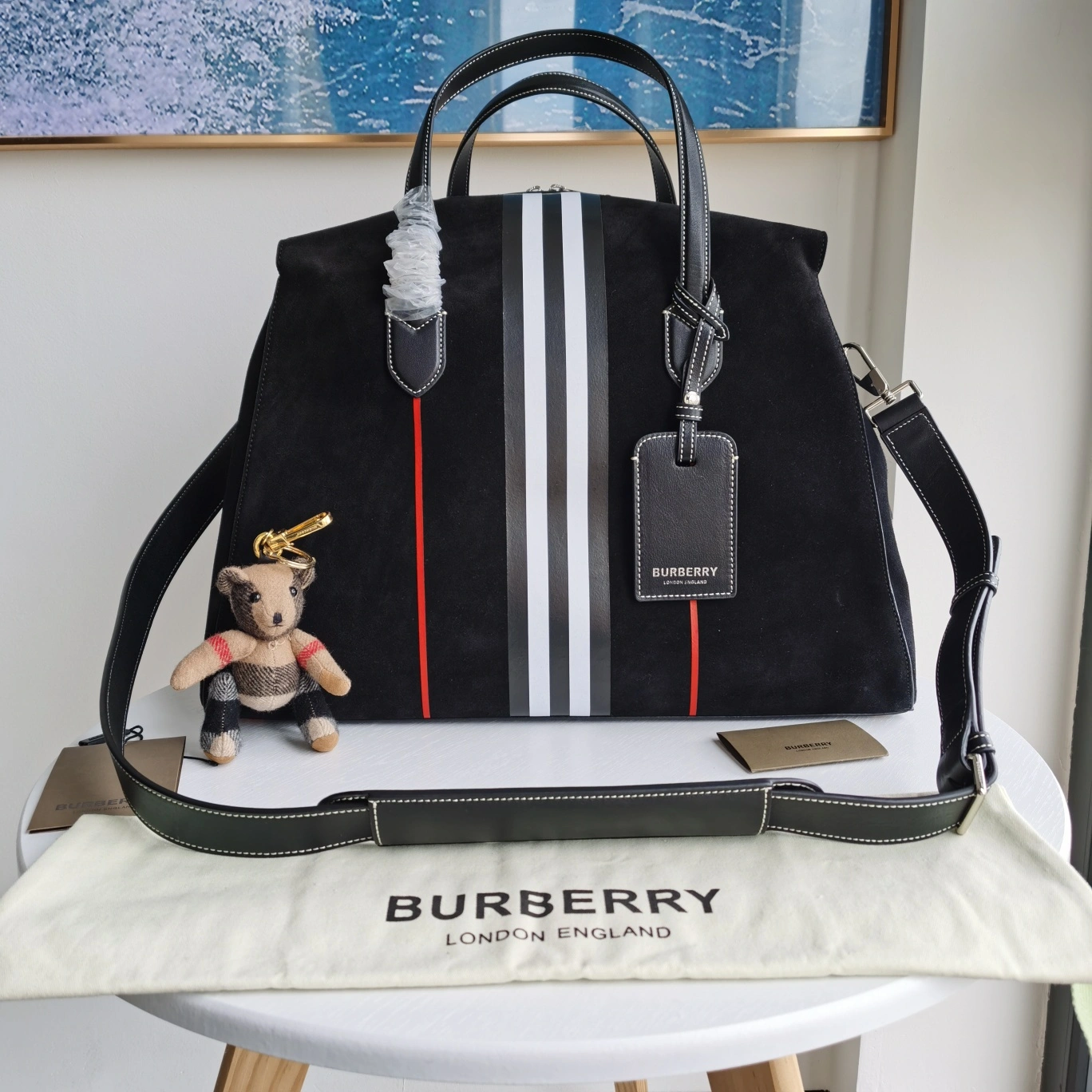 Breathable B*urberry Top Bag 46*30*28cm 9369