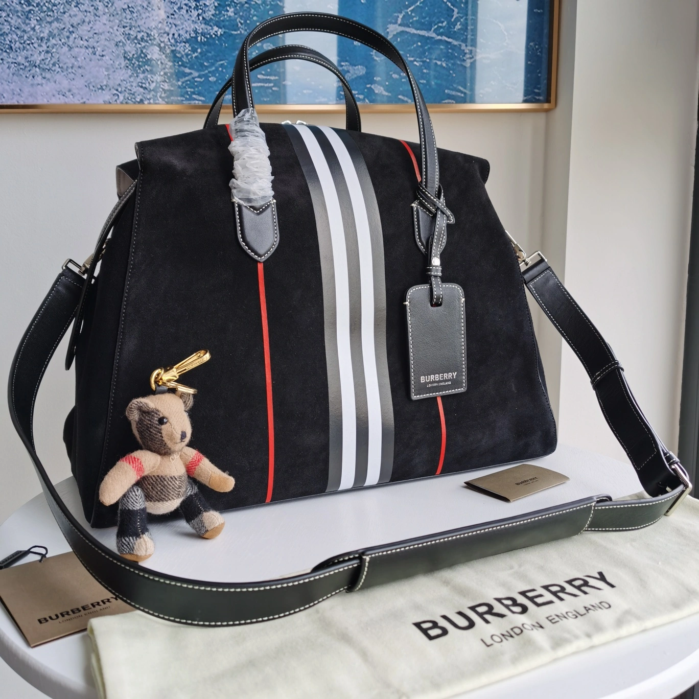 Breathable B*urberry Top Bag 46*30*28cm 9369