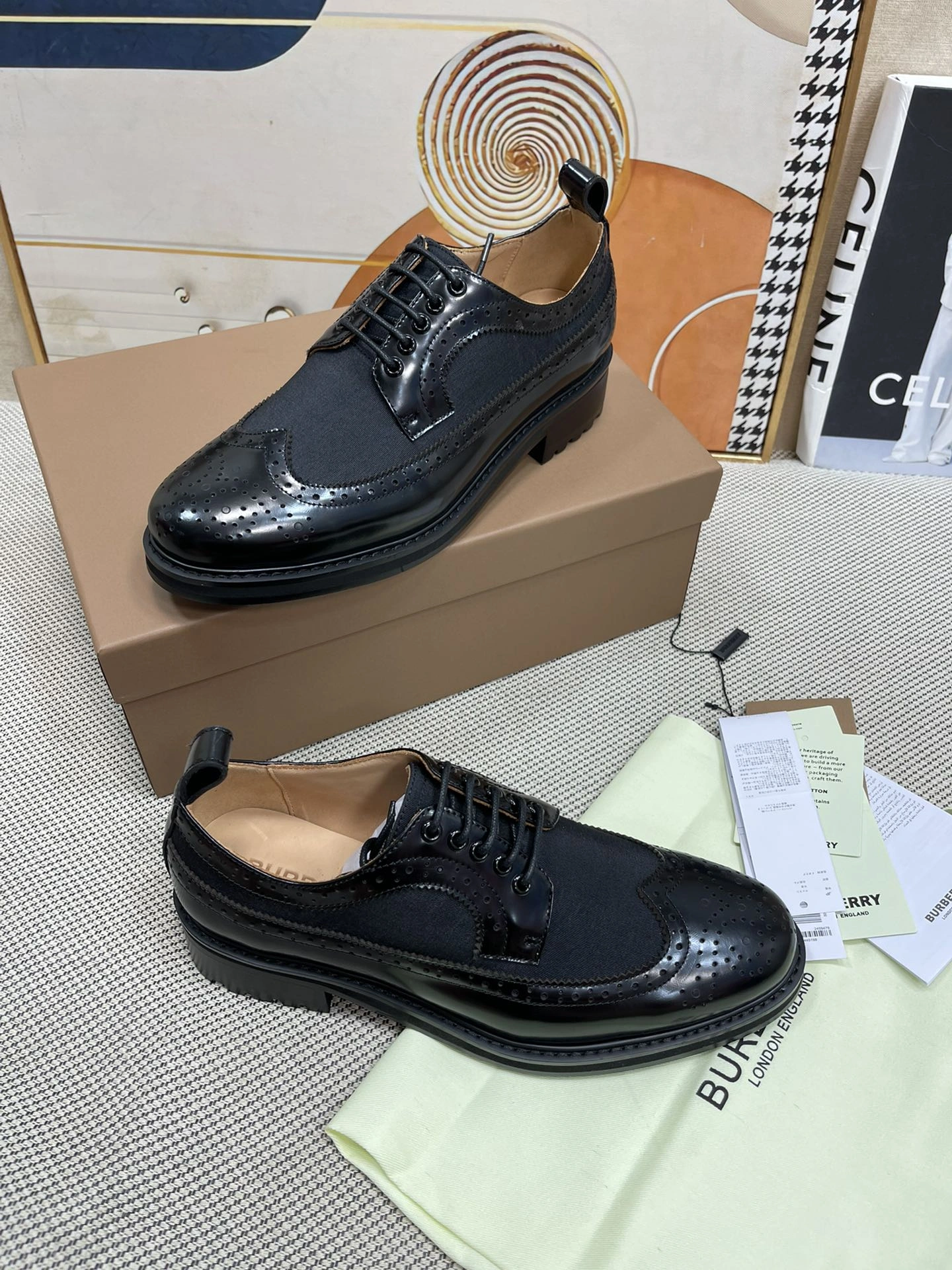 Supportive B*urberry Top Loafer CP 20230820- 6111