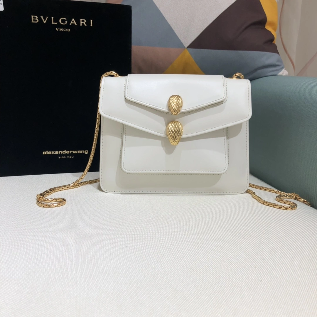 B*vlgari Top Bag 20*15*6.5cm EasyMatch 9643