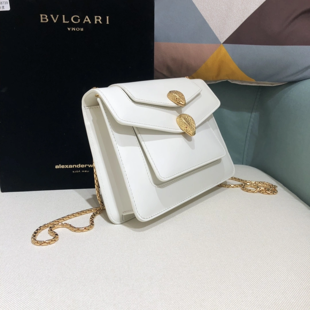 B*vlgari Top Bag 20*15*6.5cm EasyMatch 9643