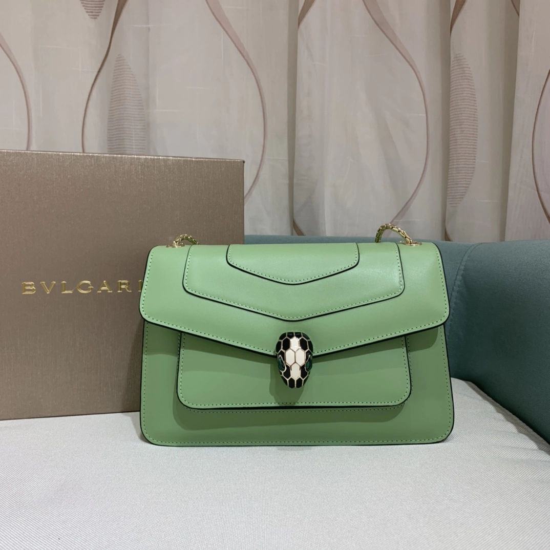 B*vlgari Top Bag 24.5*7*16cm Lightweight 9649