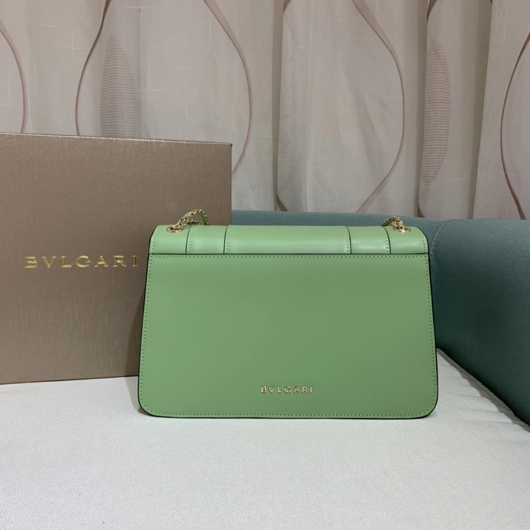 B*vlgari Top Bag 24.5*7*16cm Lightweight 9649