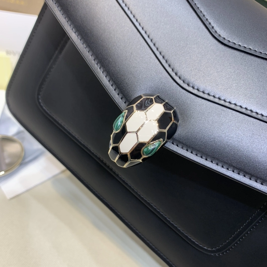 B*vlgari Top Bag 24.5*7*16cm Lightweight 9646