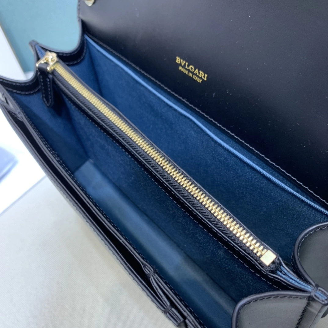 B*vlgari Top Bag 24.5*7*16cm Lightweight 9646