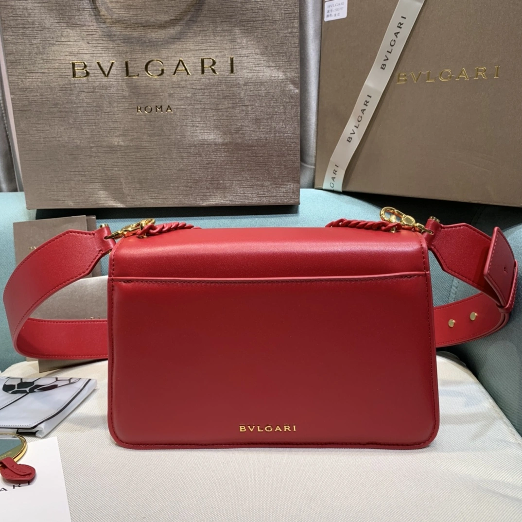 Stylish B*vlgari Top Bag 25×14.5×9cm 9640