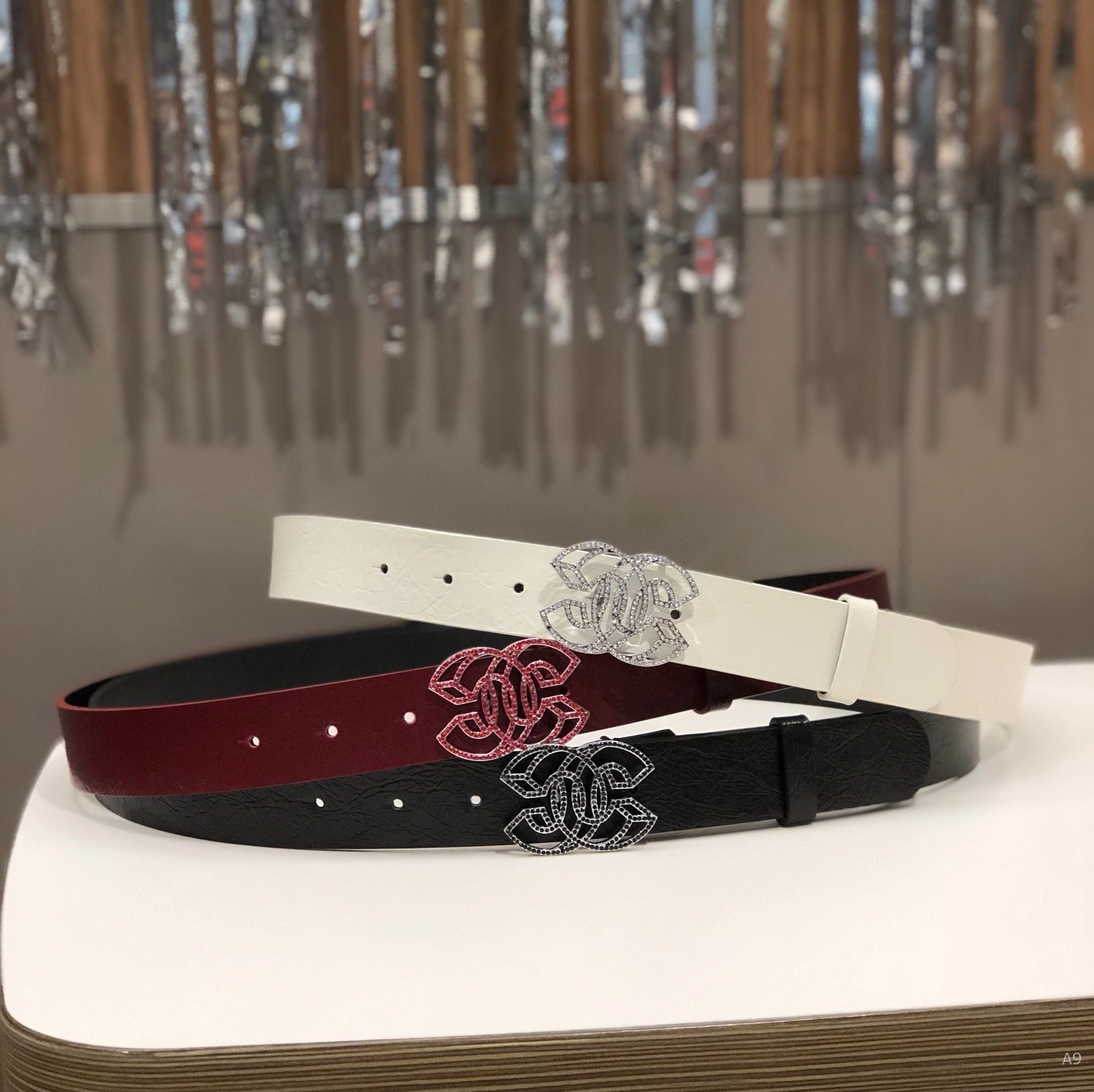 Unisex C*anel Belts Top Version 15911