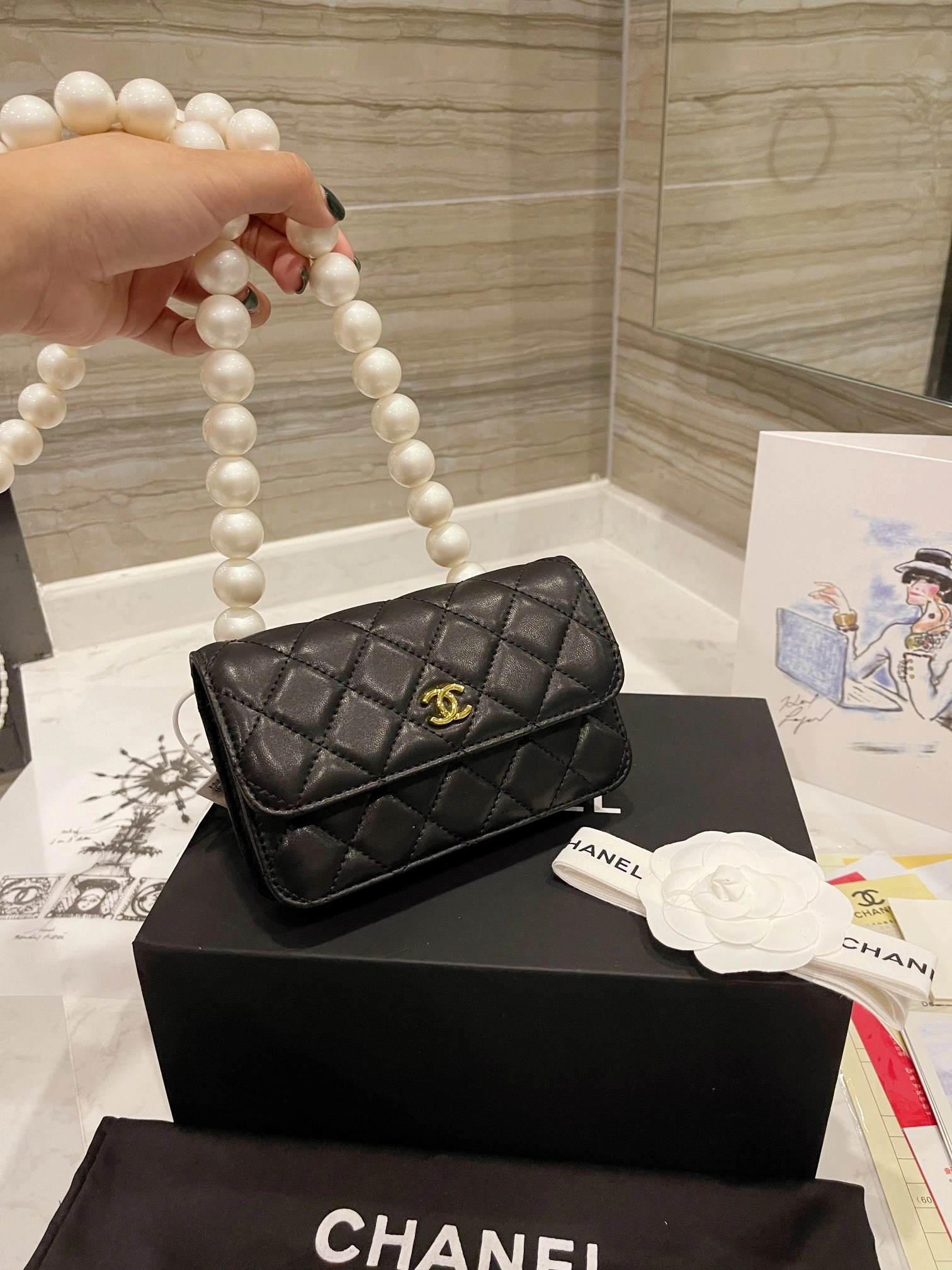 C*hanel Bag Top Quality 15.5*9.5cm SmoothTexture 8967