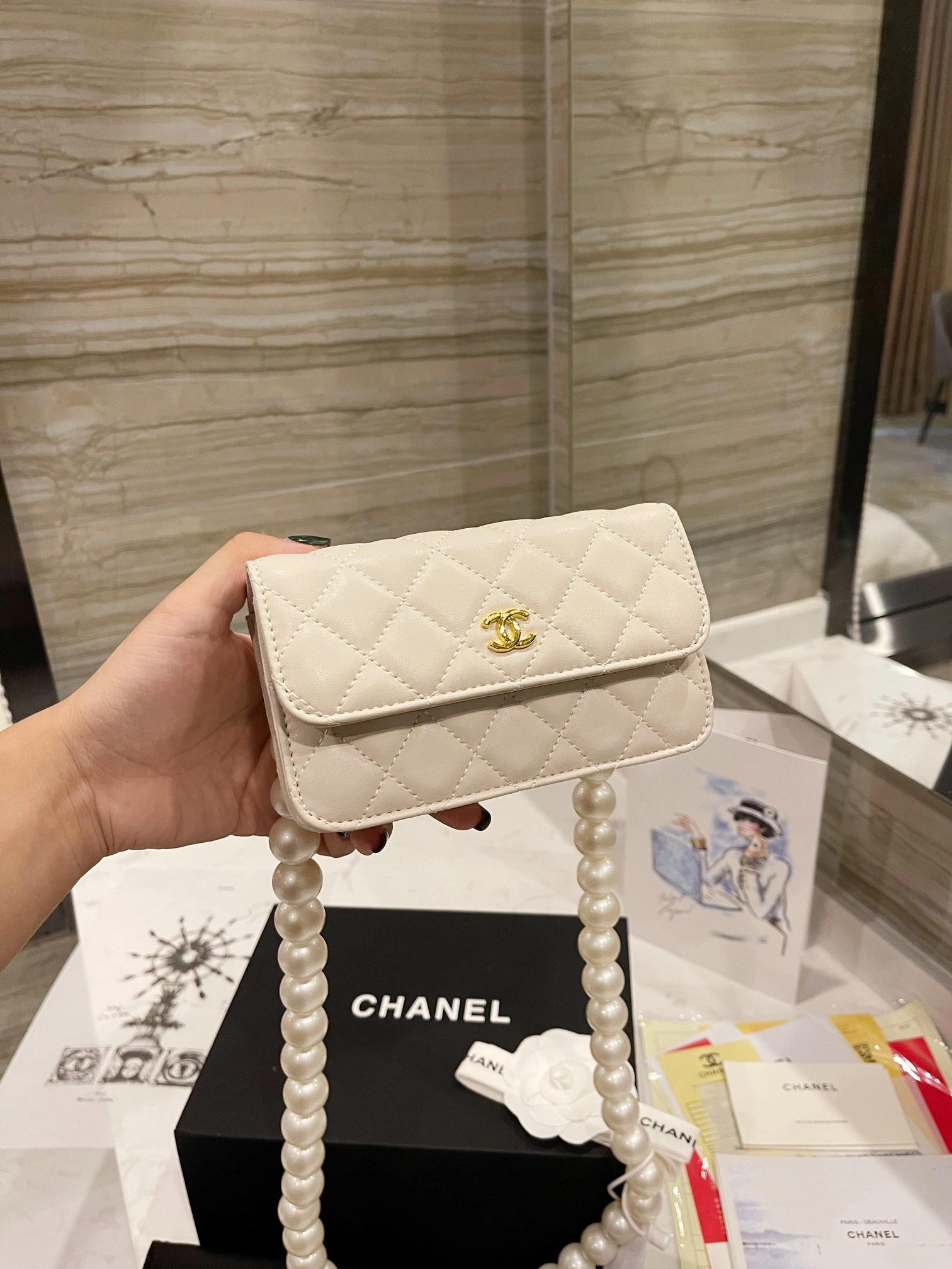 C*hanel Bag Top Quality 15.5*9.5cm SmoothTexture 8967
