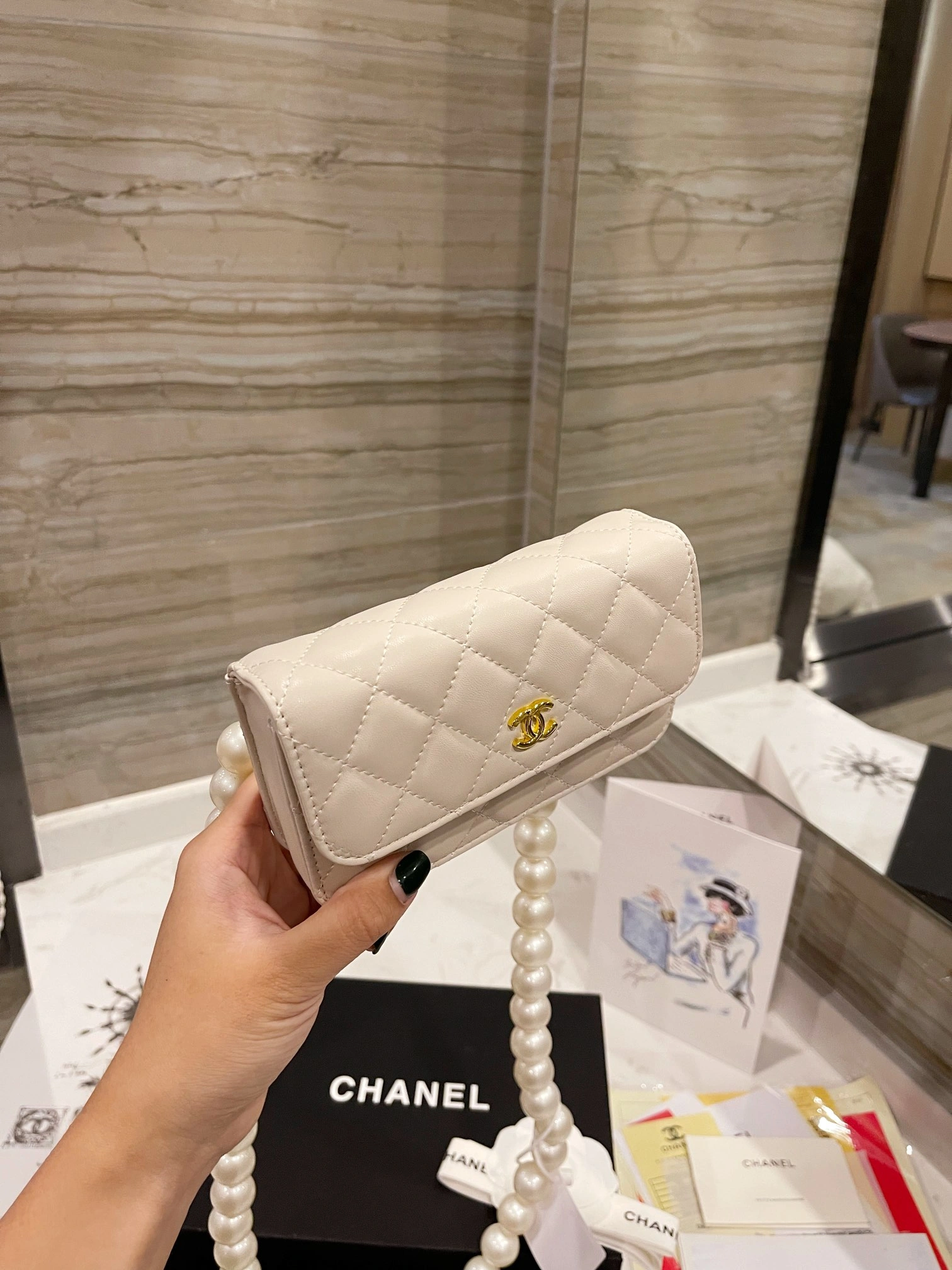 C*hanel Bag Top Quality 15.5*9.5cm SmoothTexture 8967