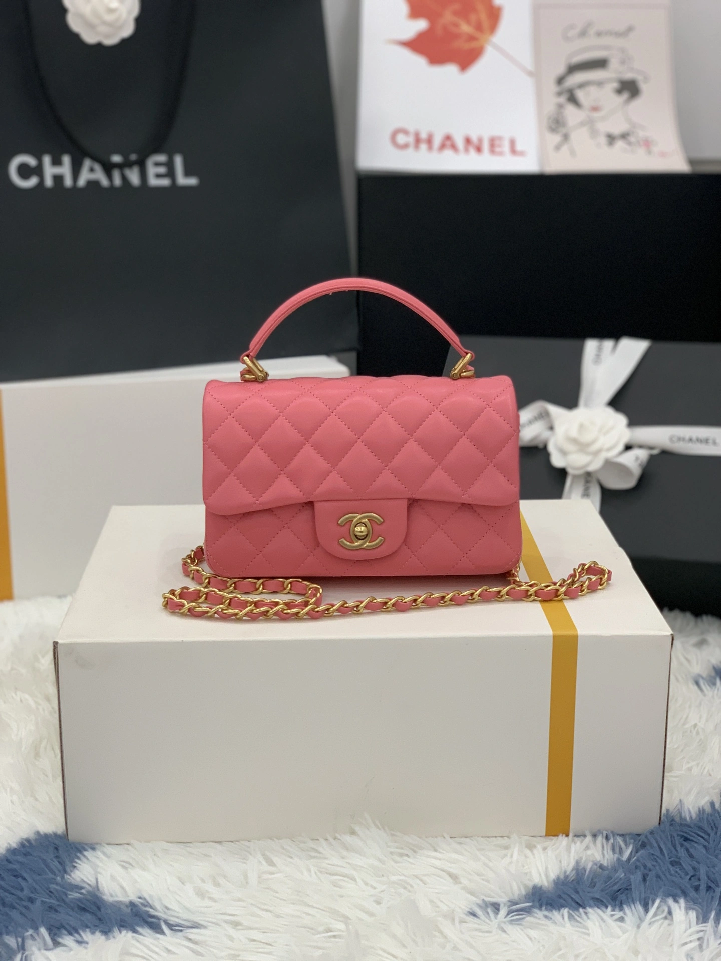 C*hanel Bag Top Quality 20*14*7cm Classic 8990