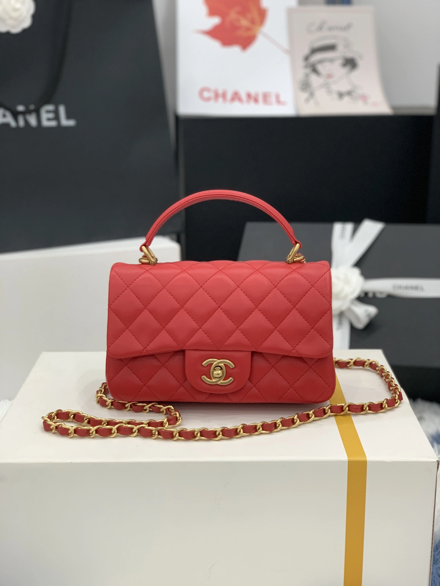 C*hanel Bag Top Quality 20*14*7cm Classic 8990