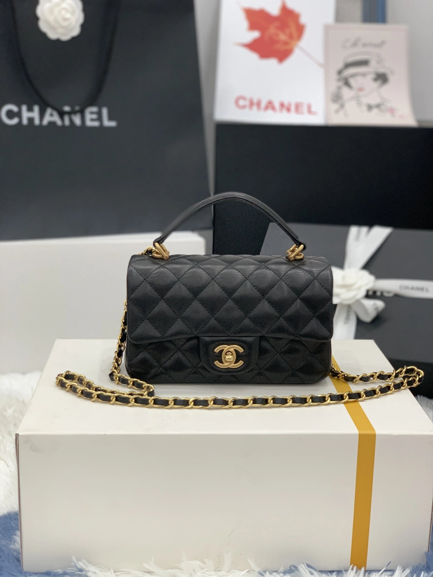 C*hanel Bag Top Quality 20*14*7cm Classic 8990