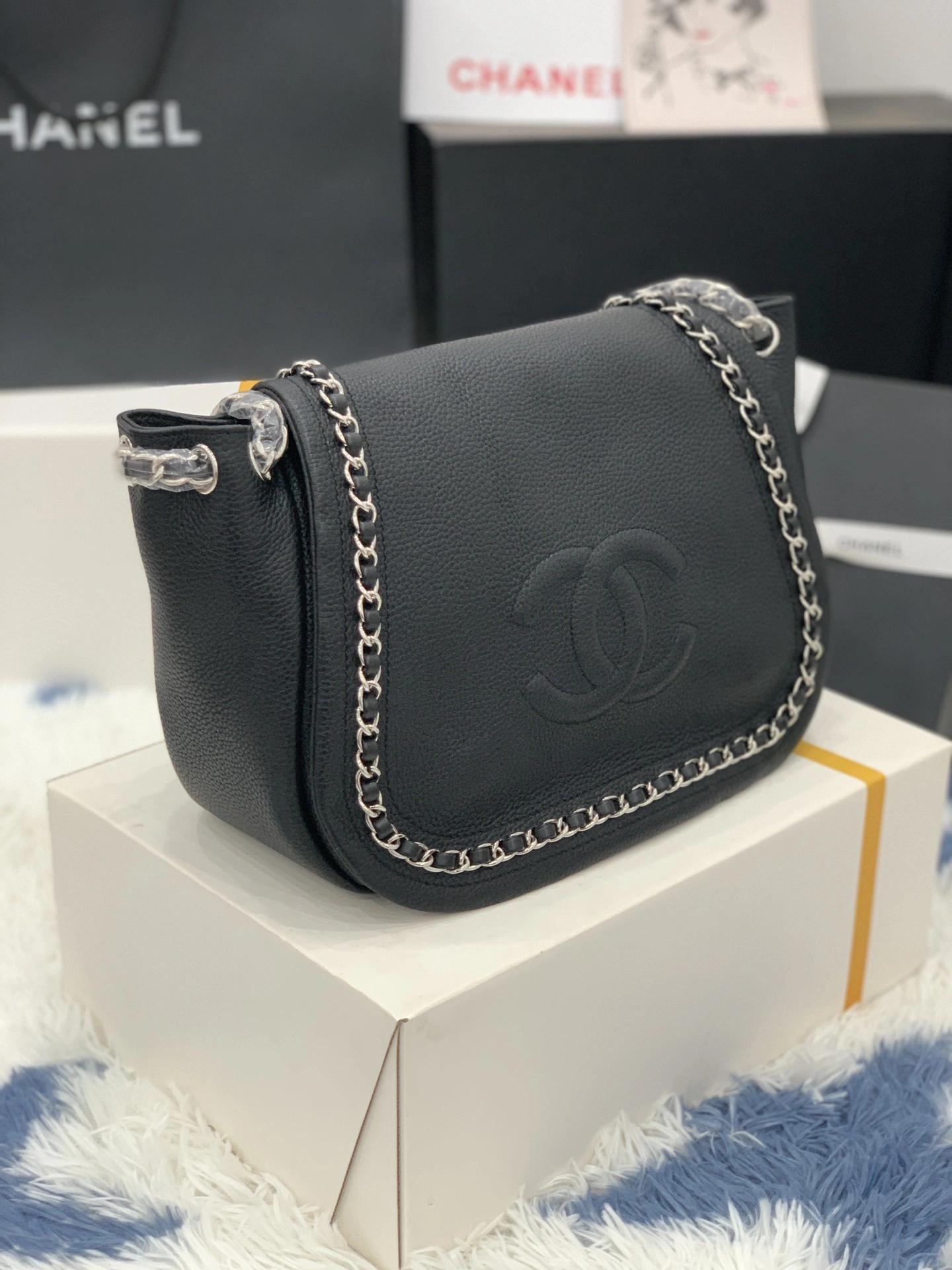 C*hanel Bag Top Quality 30*21*15cm Reliable 9001