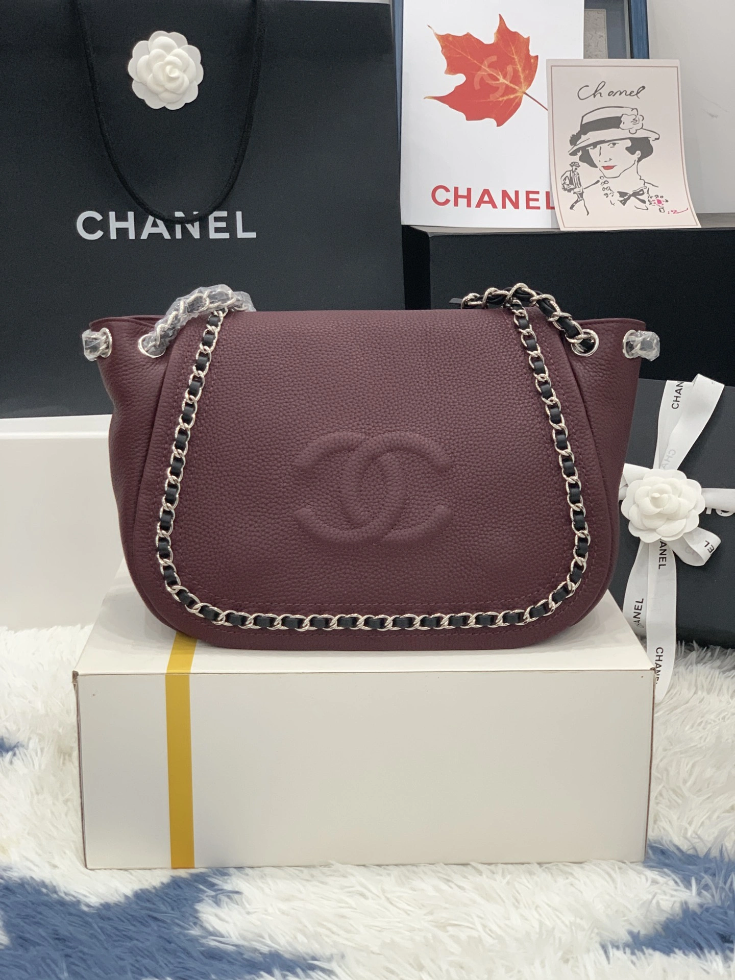 C*hanel Bag Top Quality 30*21*15cm Reliable 9001