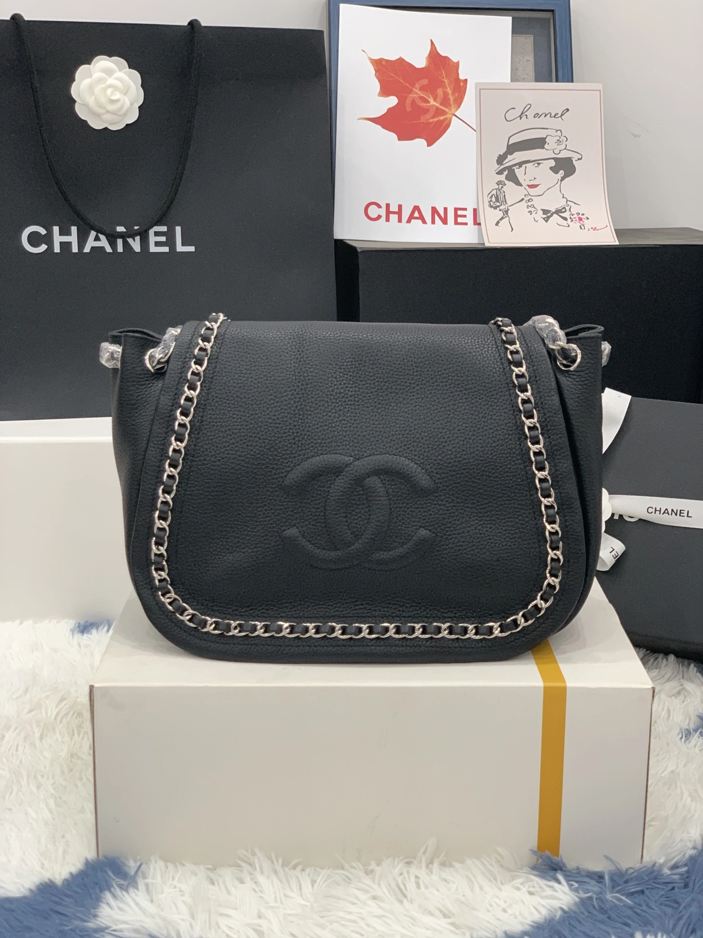 C*hanel Bag Top Quality 30*21*15cm Reliable 9001