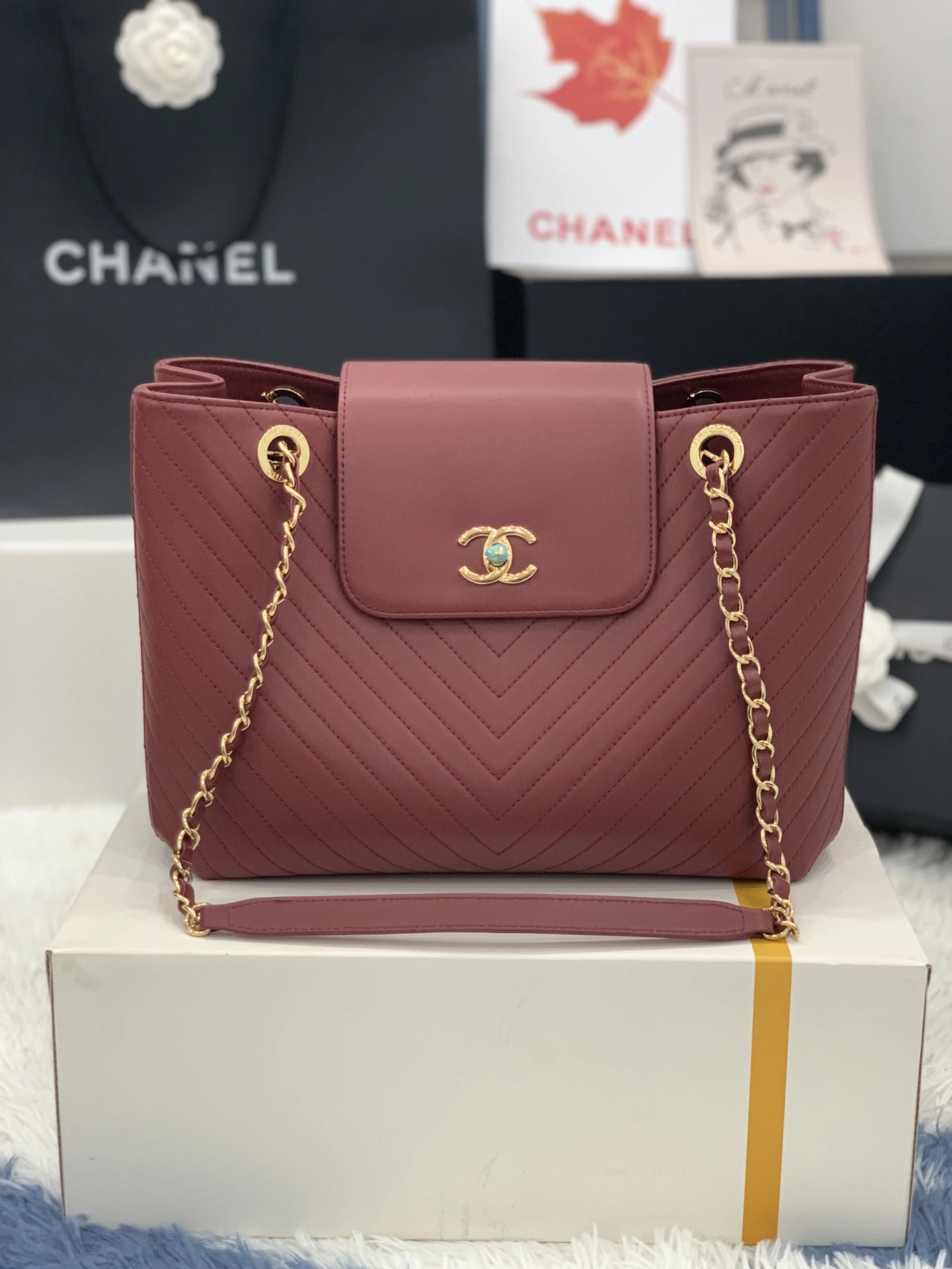 Breathable C*hanel Bag Top Quality 33*22*17cm 9004