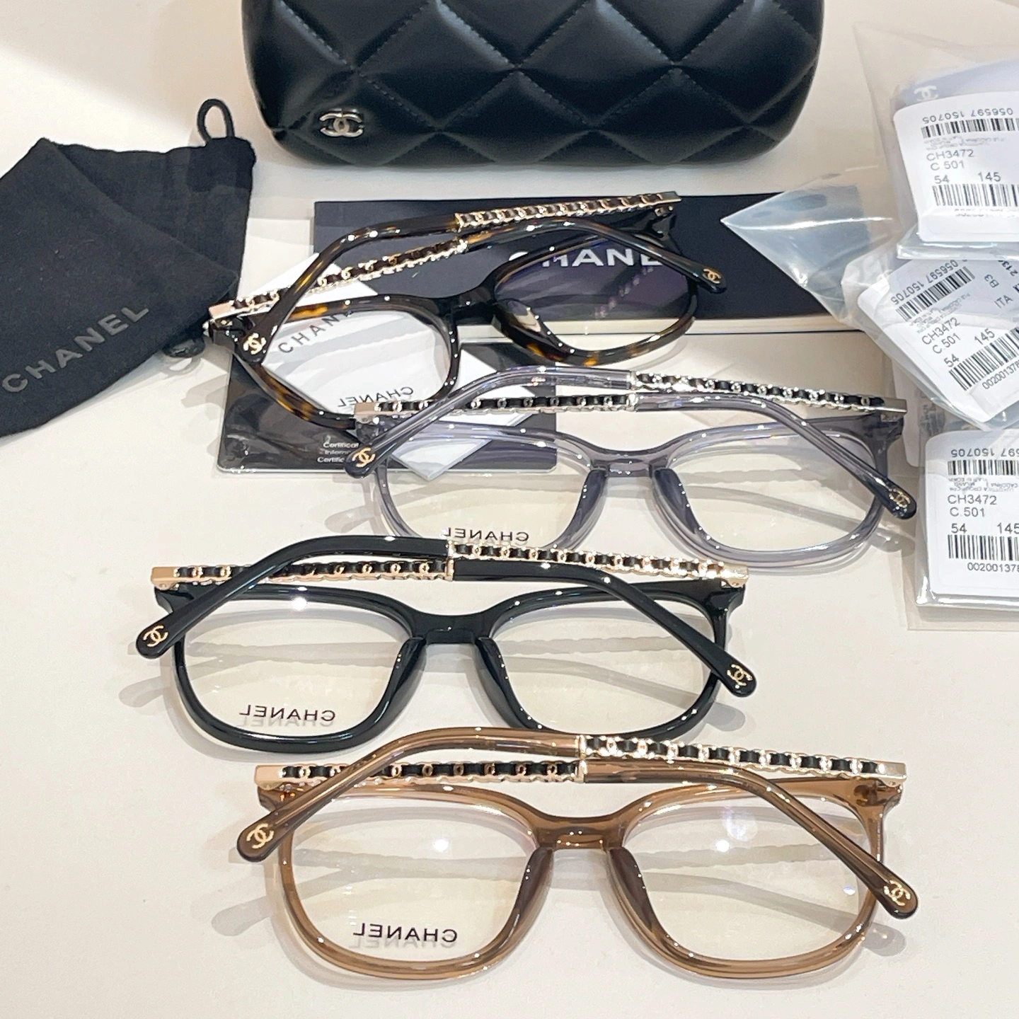 Neat C*hanel Glasses Top XX 20250414- 16888