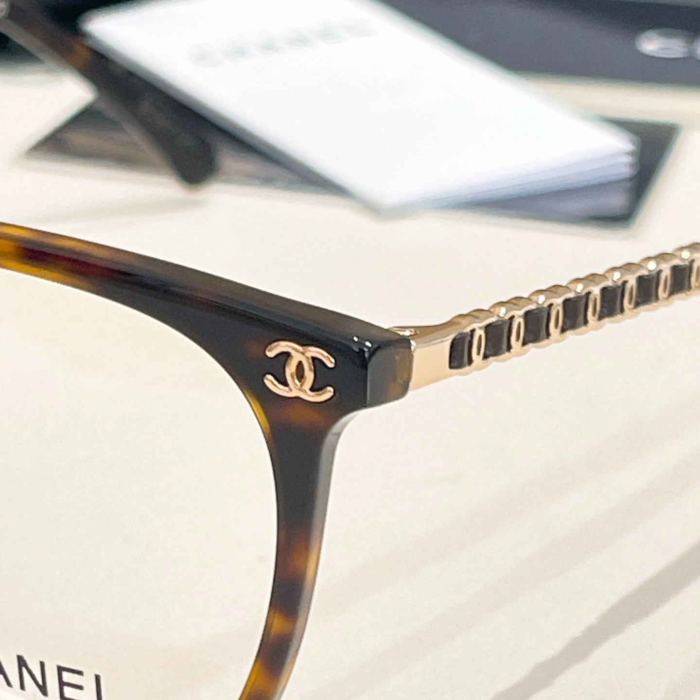 Neat C*hanel Glasses Top XX 20250414- 16888