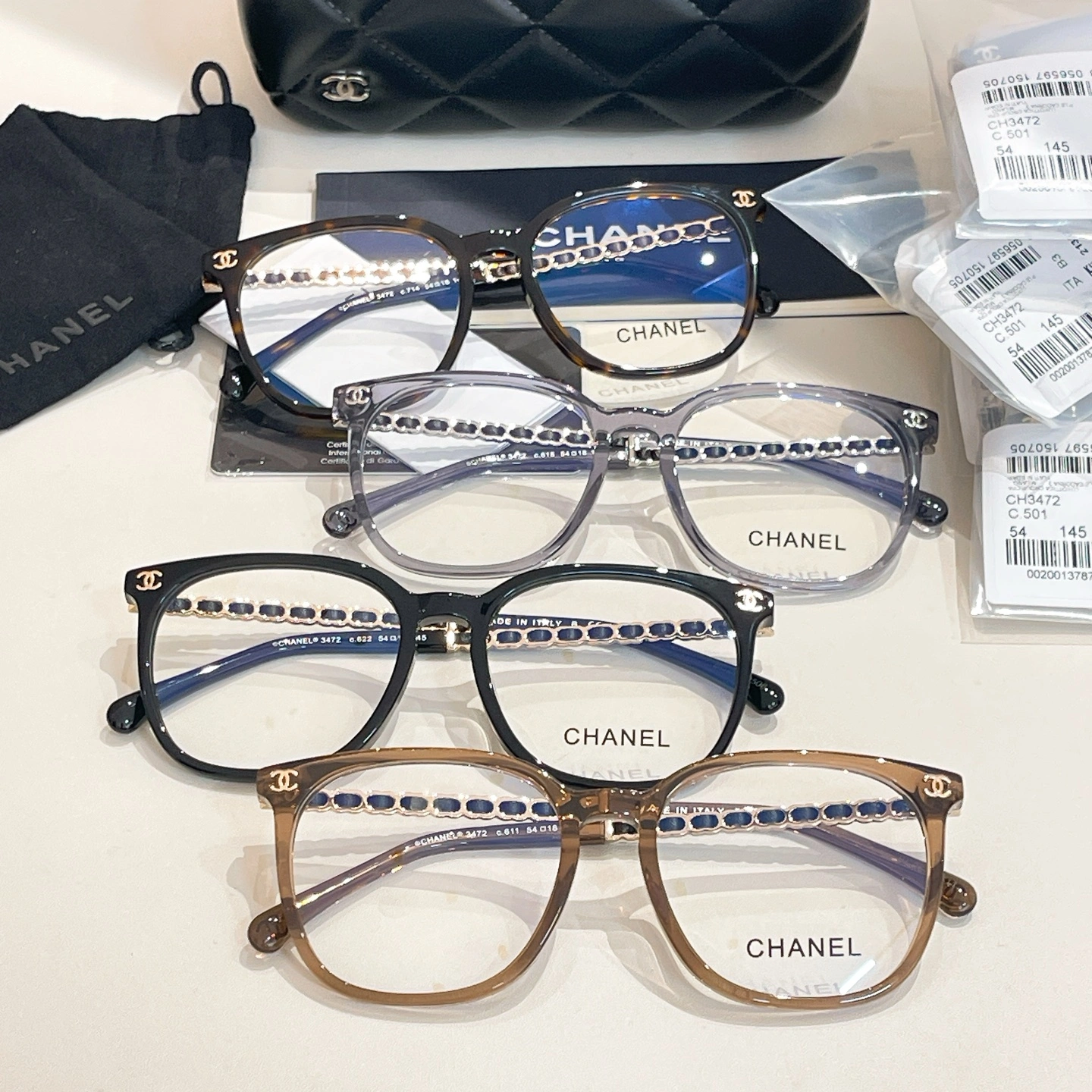 Neat C*hanel Glasses Top XX 20250414- 16888