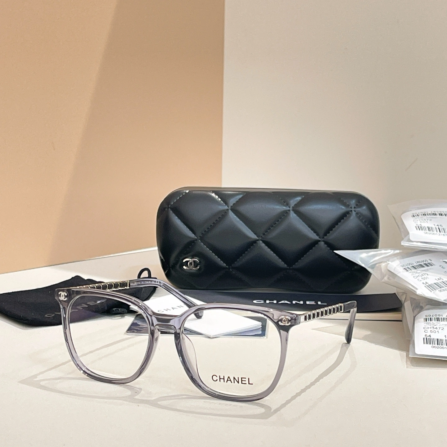 Neat C*hanel Glasses Top XX 20250414- 16888