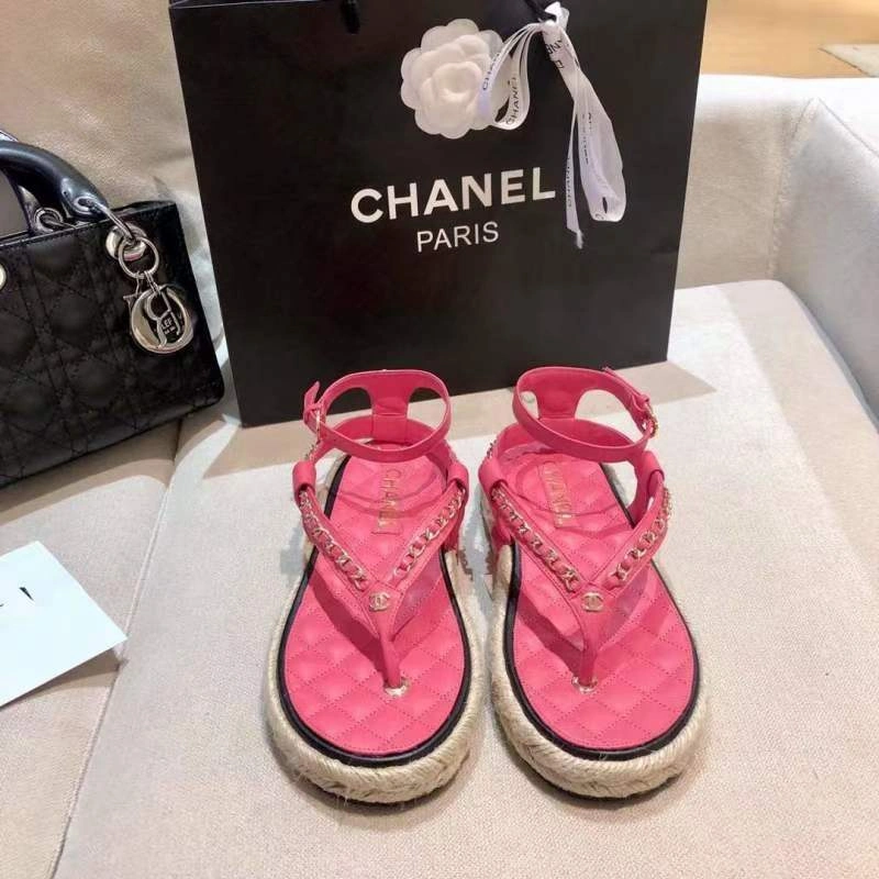 RelaxedFit C*hanel Sandals Top 6743