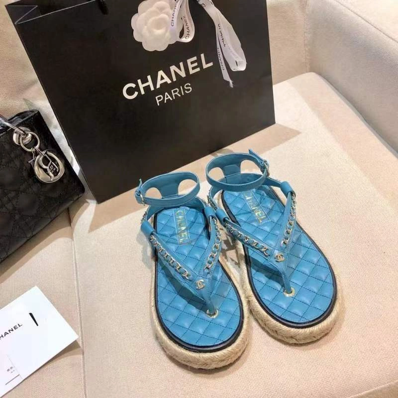 RelaxedFit C*hanel Sandals Top 6743