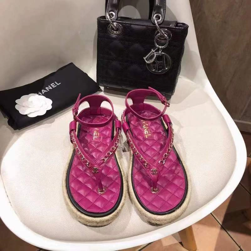 RelaxedFit C*hanel Sandals Top 6743