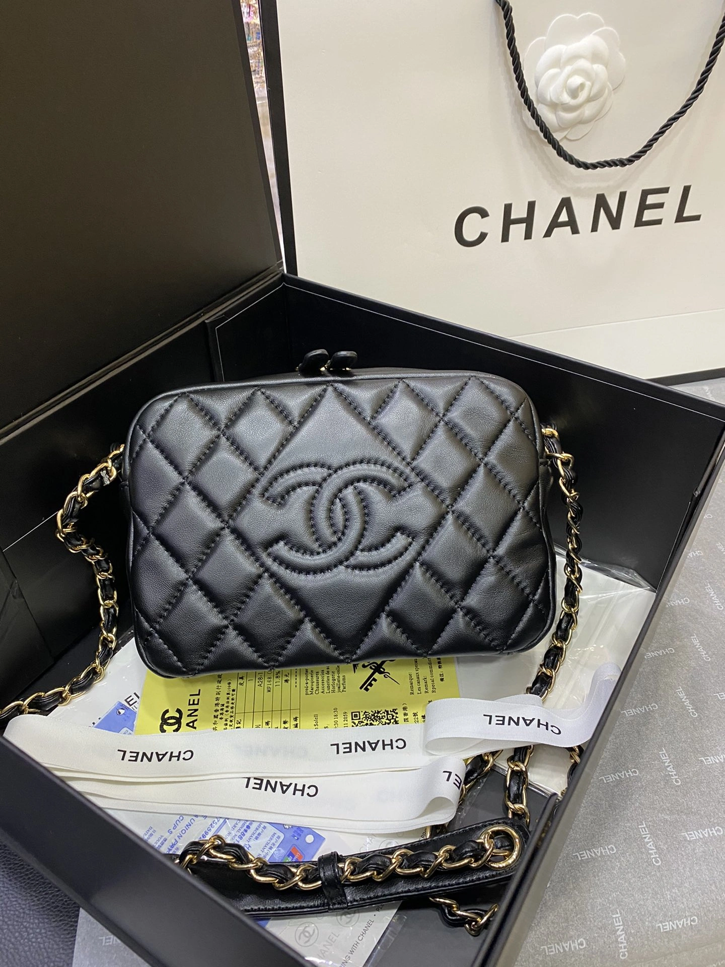 Breathable C*hanel Top Bag 21.5*14.5*6.5cm 9010