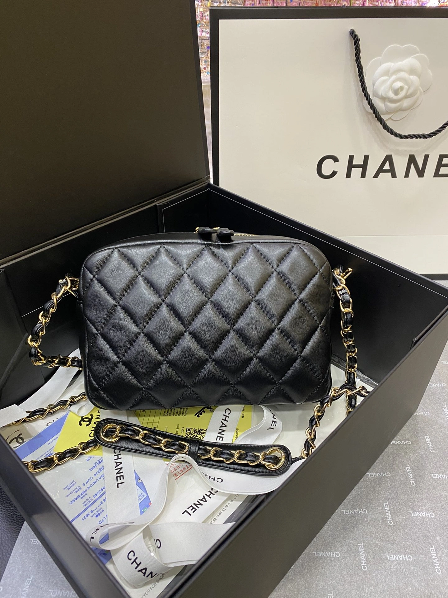Breathable C*hanel Top Bag 21.5*14.5*6.5cm 9010