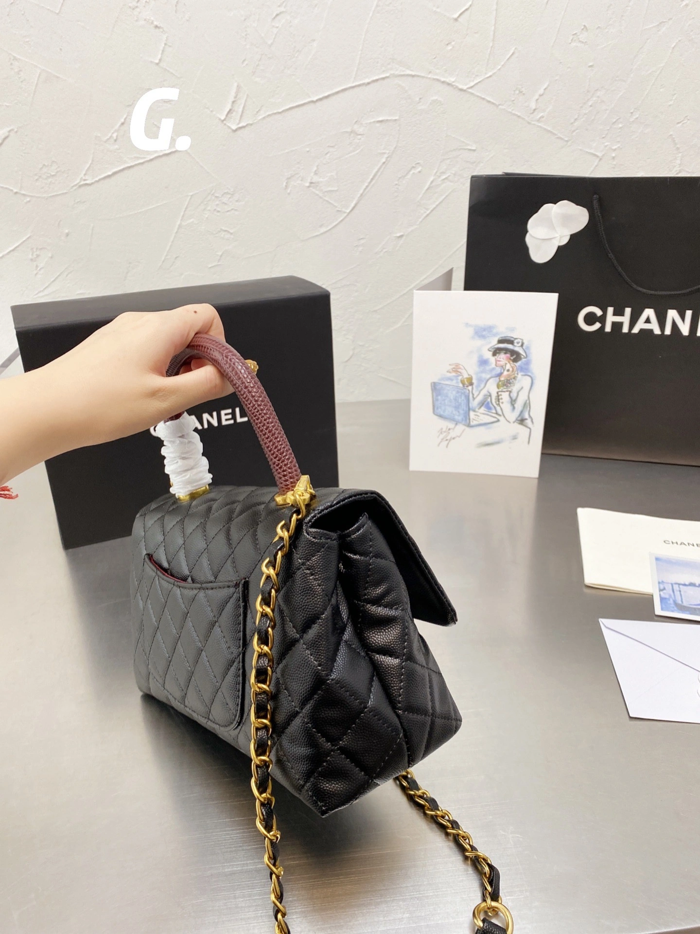 C*hanel Top Bag 24*13cm Functional 8966