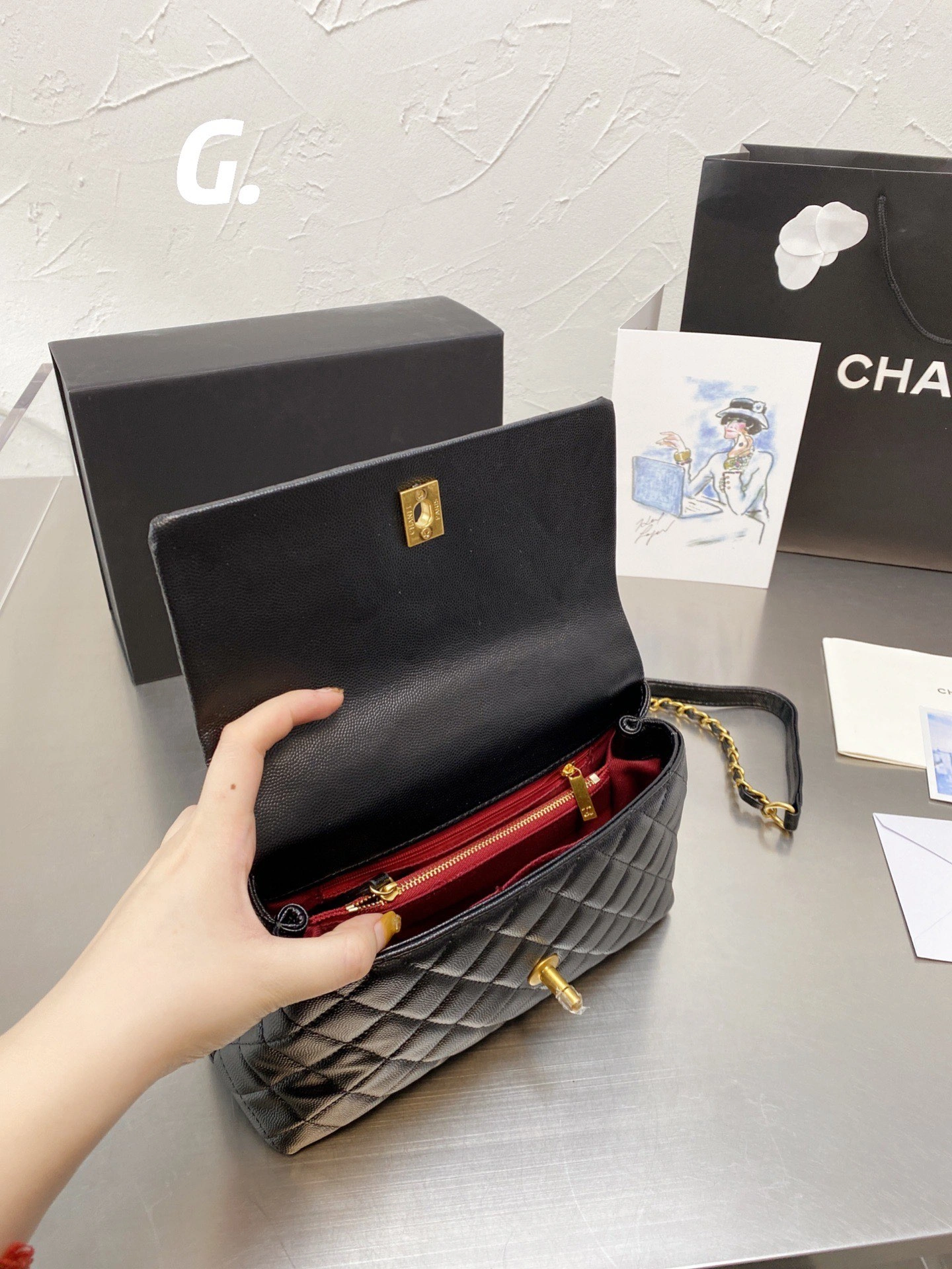 C*hanel Top Bag 24*13cm Functional 8966