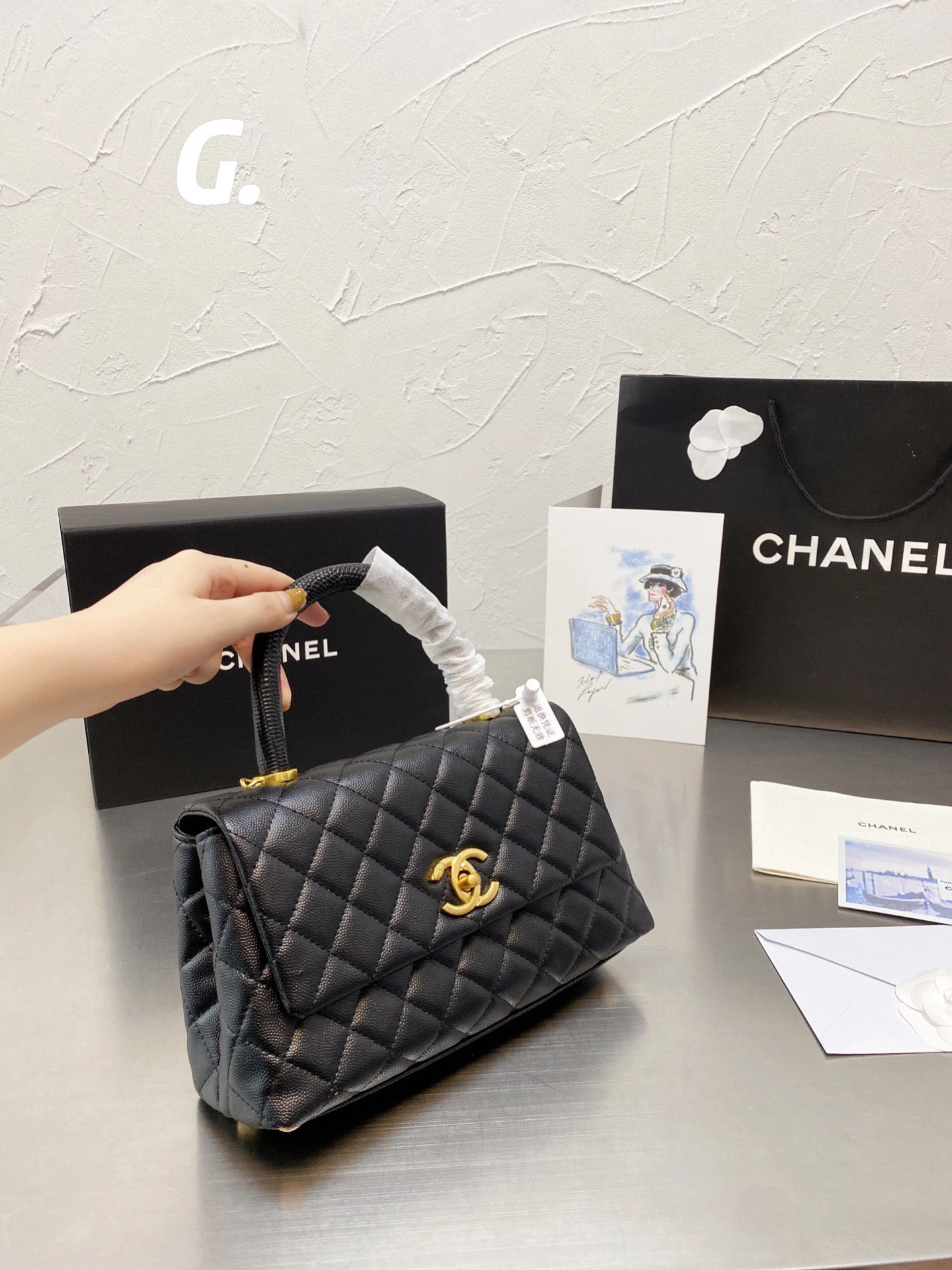 C*hanel Top Bag 24*13cm Functional 8966