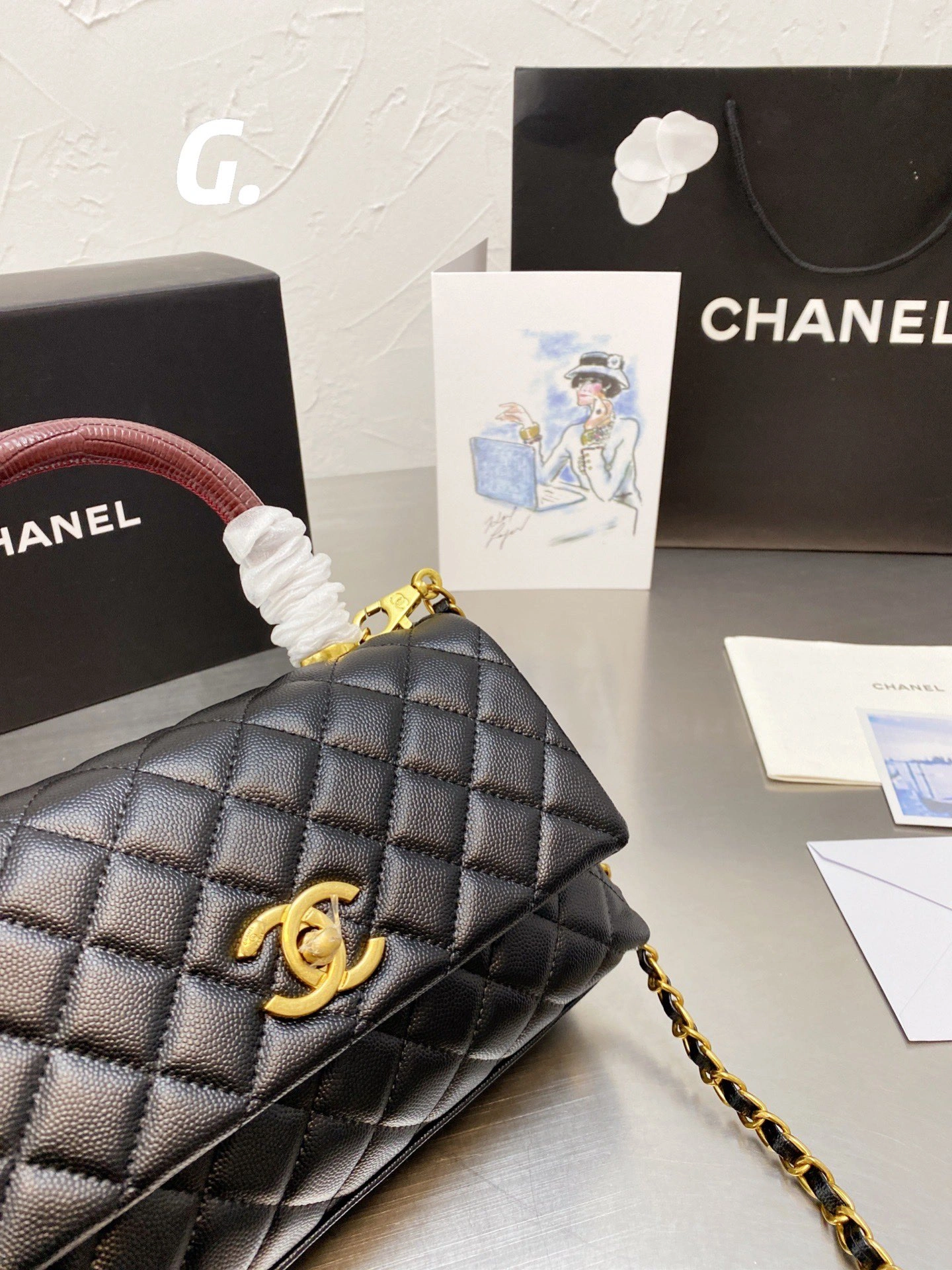 C*hanel Top Bag 24*13cm Functional 8966