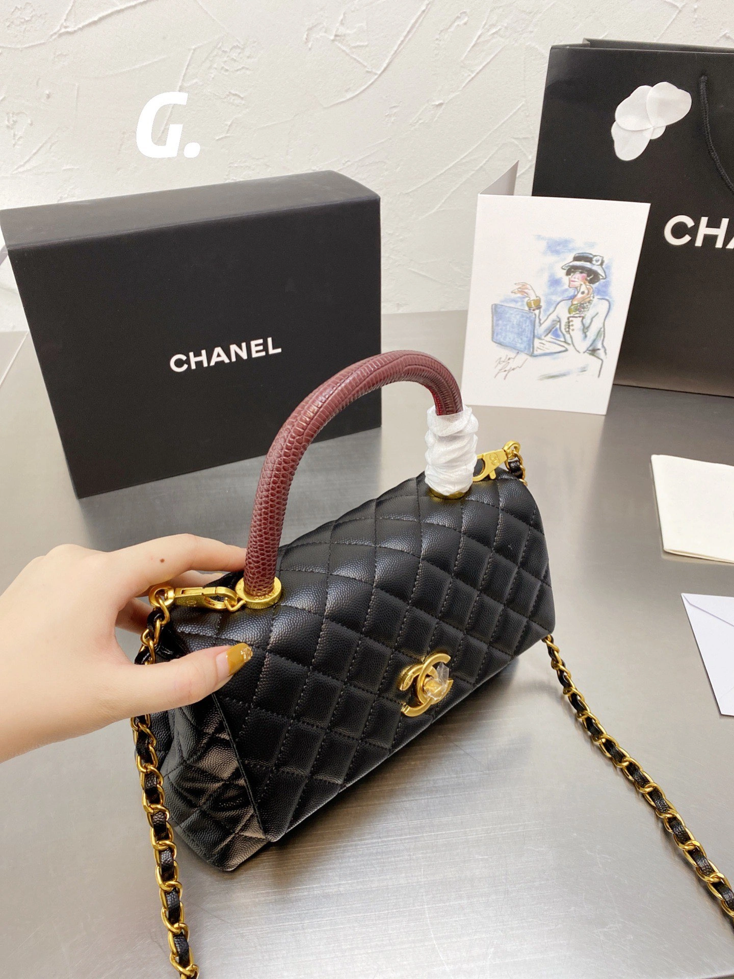C*hanel Top Bag 24*13cm Functional 8966