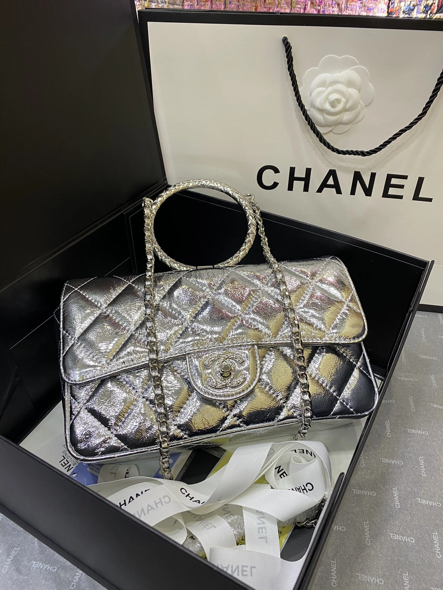 Unique C*hanel Top Bag 26*17*7cm 9011