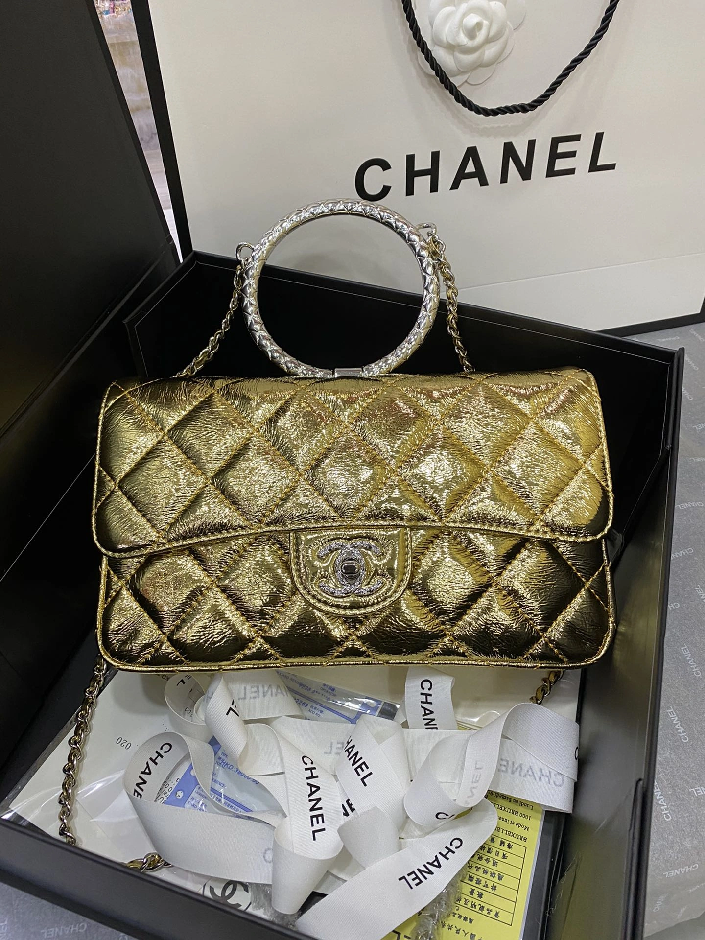 Unique C*hanel Top Bag 26*17*7cm 9011