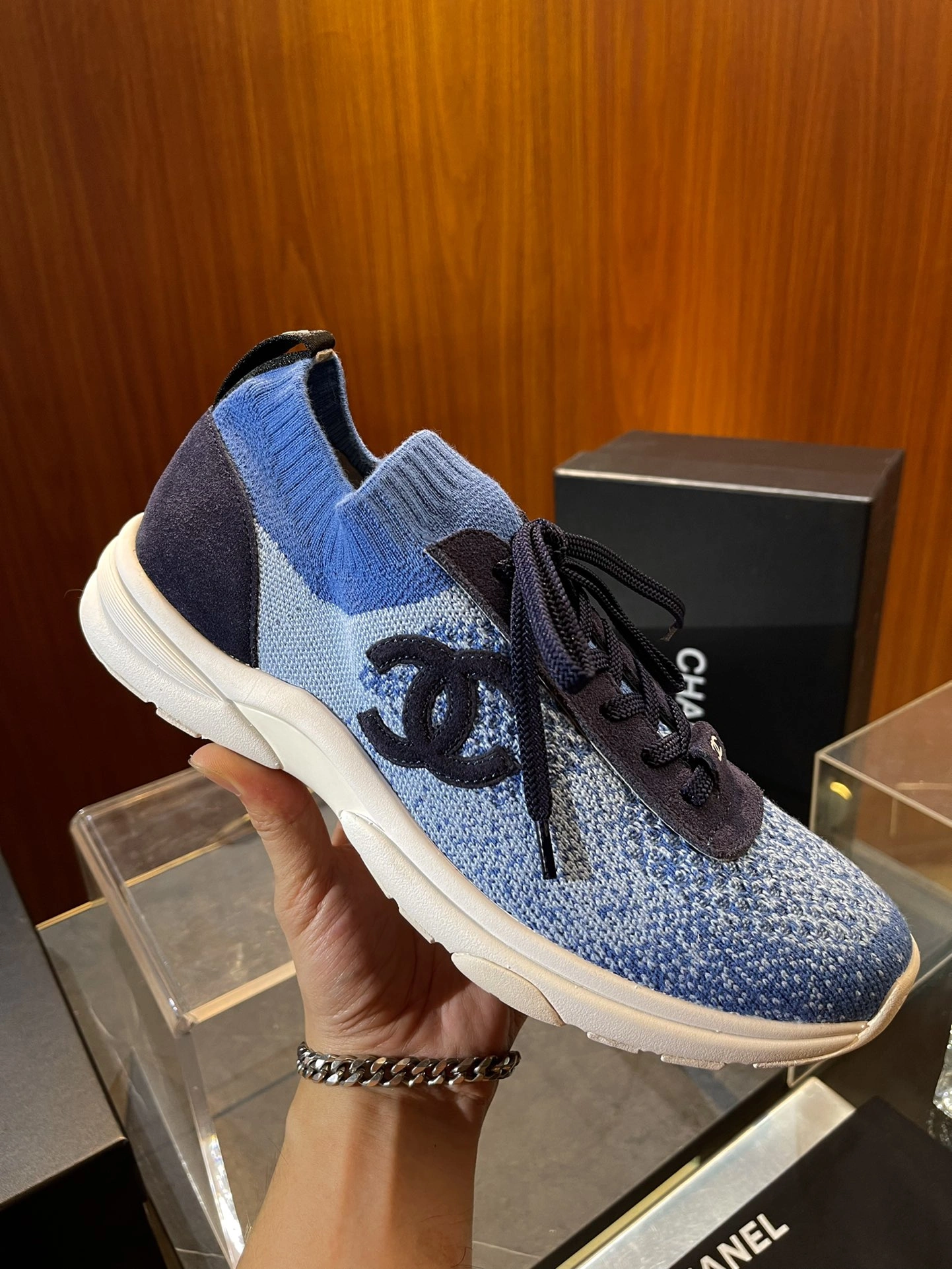Sleek C*hanel Top Sneaker Low RR 20240813- 6686