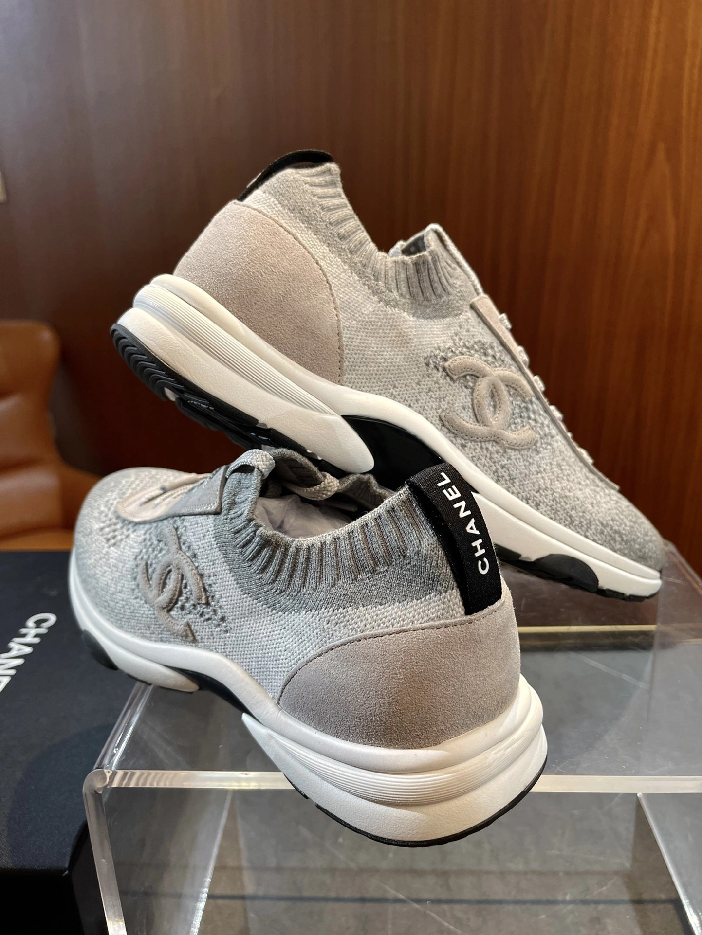 Sleek C*hanel Top Sneaker Low RR 20240813- 6686