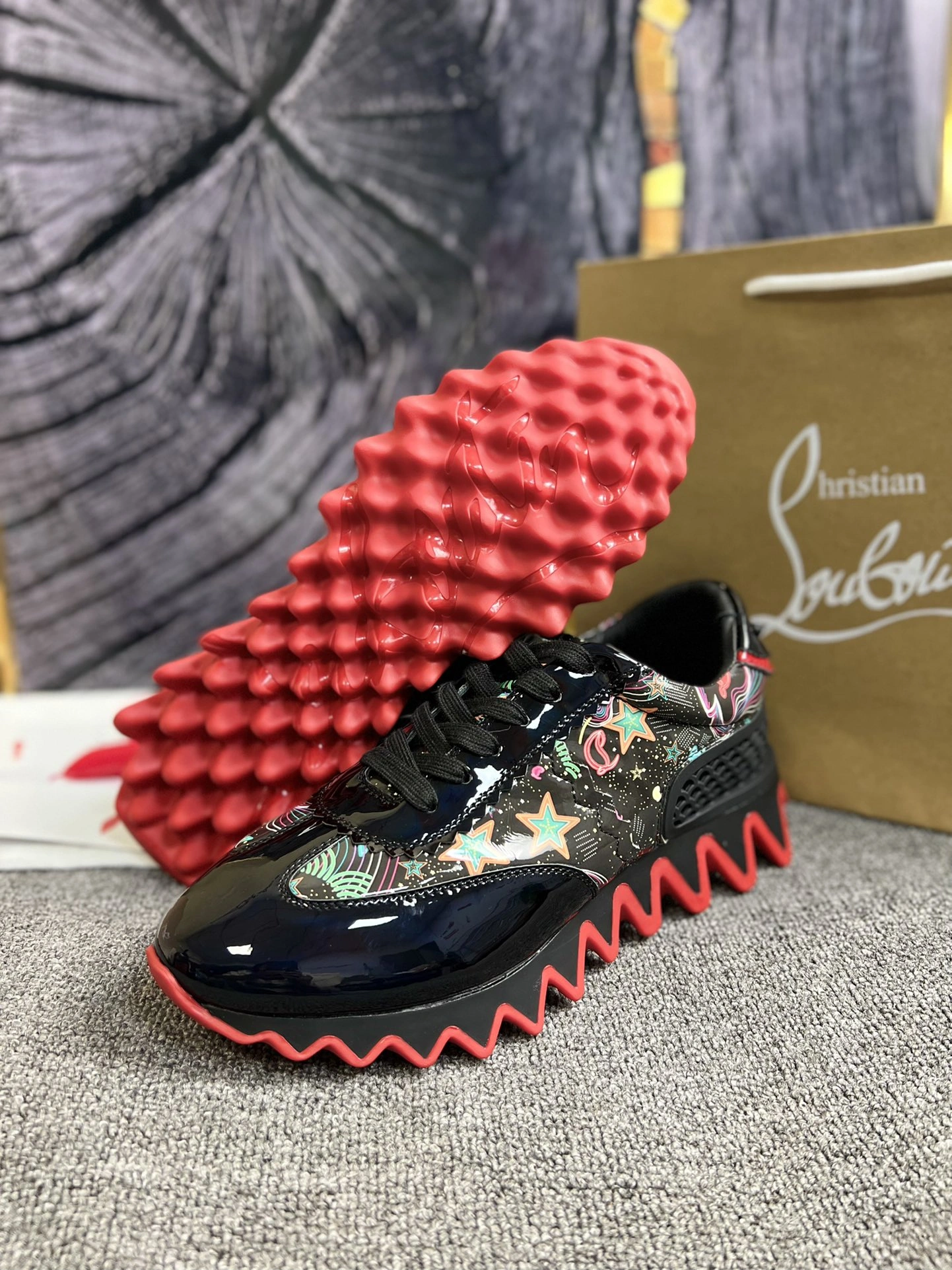 TechFriendly C*ristian L*uboutin Aurelien Red Flat Sneakers CP 20230608- 5071